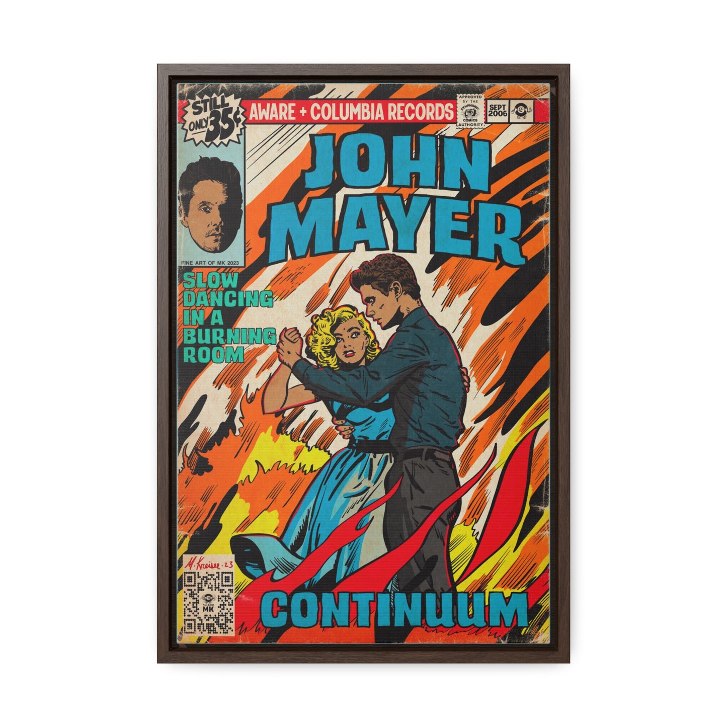 John Mayer - Slow Dancing in a Burning Room - Gallery Canvas Wraps, Vertical Frame