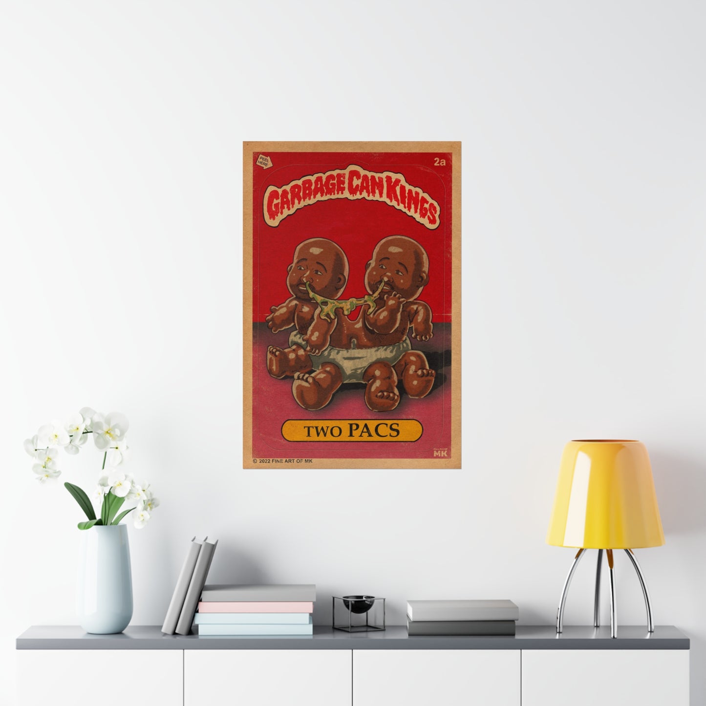 Tupac - Two Pacs- Garbage Can Kings - 2Pac - Vertical Matte Poster