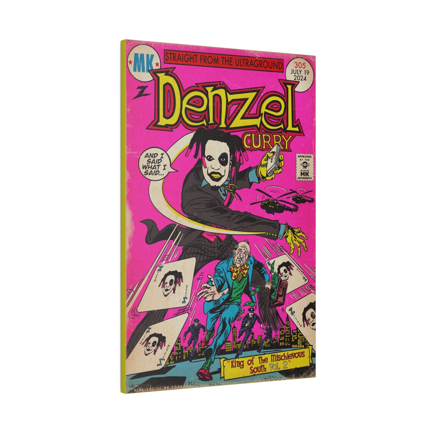 Denzel Curry - King of the Mischievous South 2 - Matte Canvas, Stretched, 0.75"