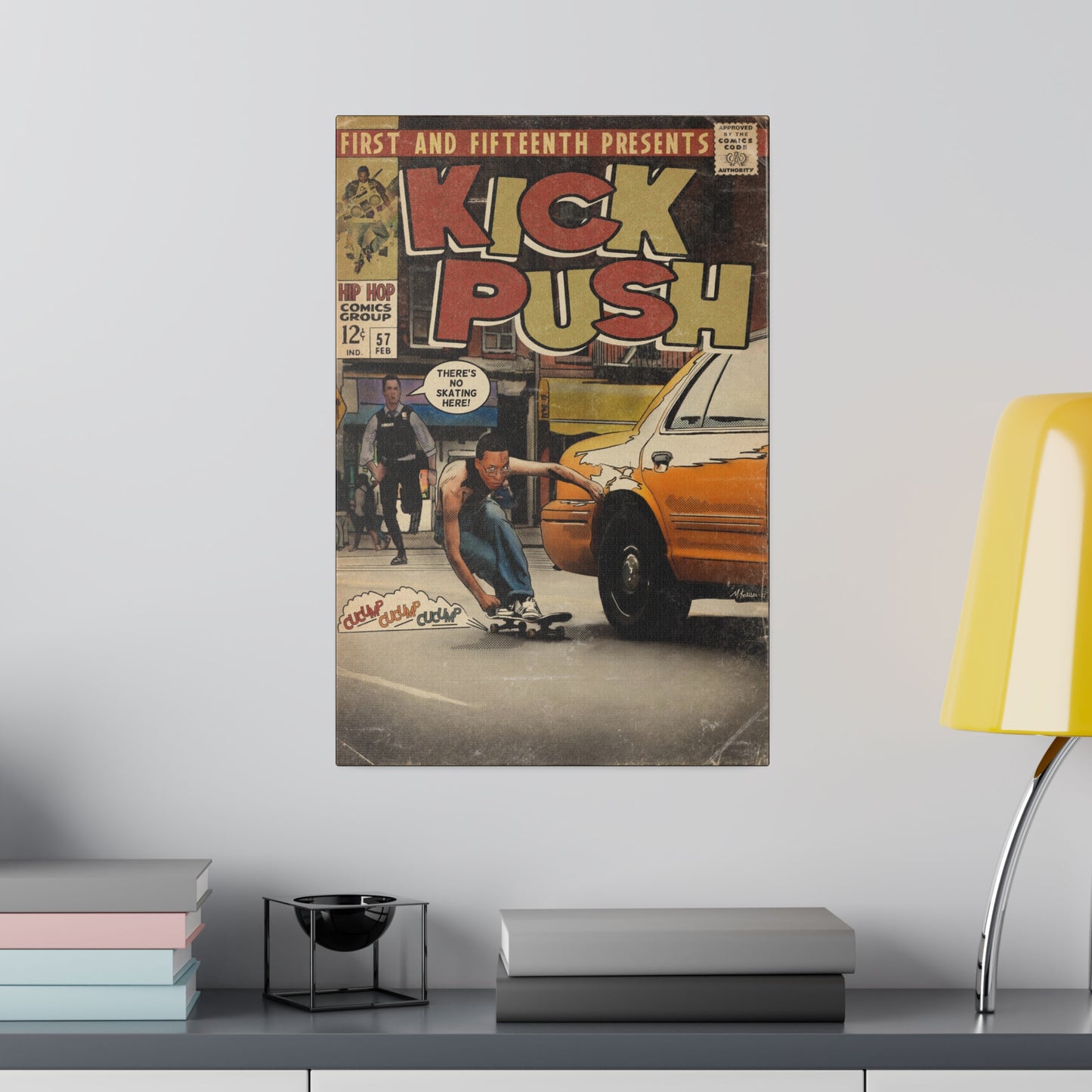 Lupe Fiasco- Kick, Push - Matte Canvas, Stretched, 0.75"