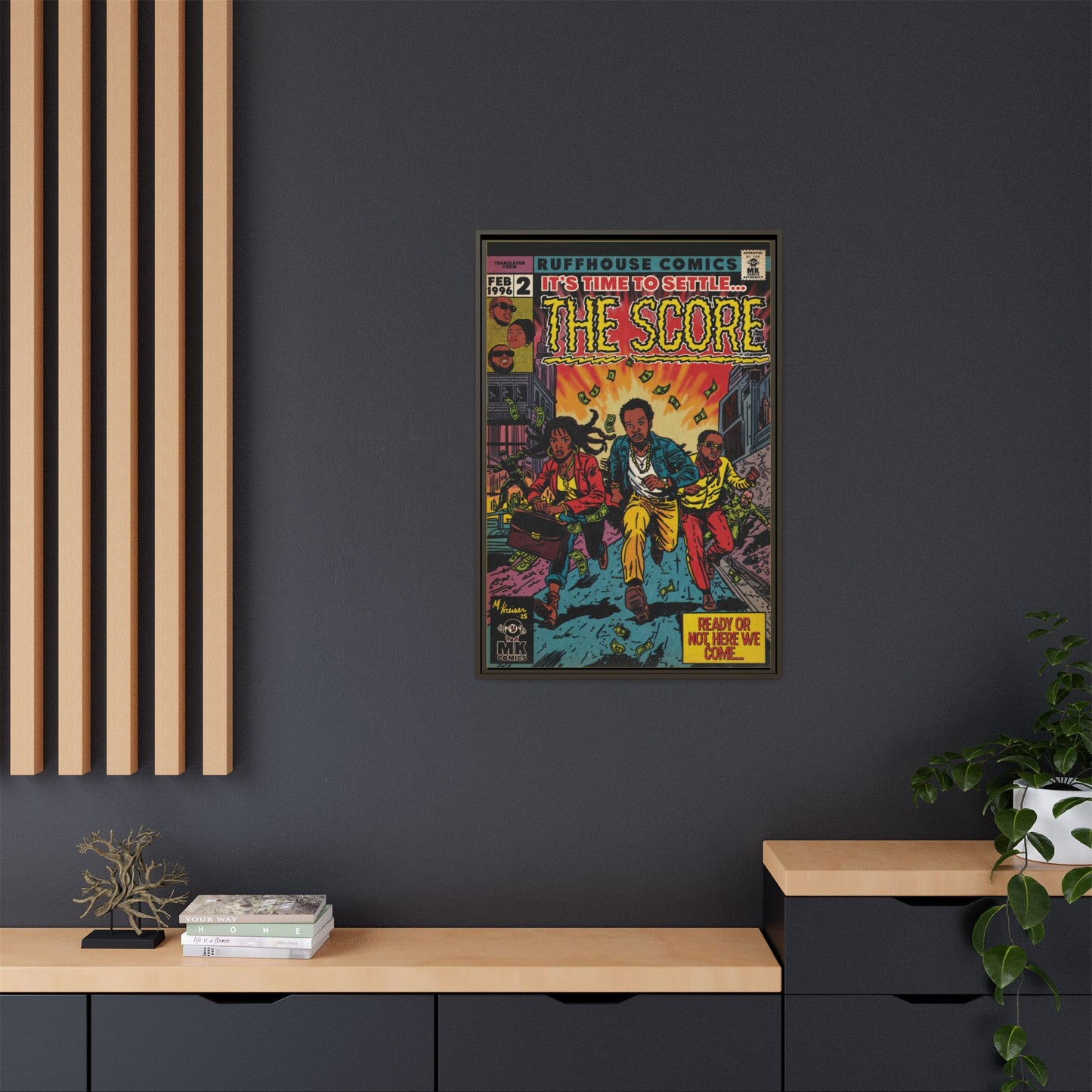 The Score - Matte Canvas, Framed (Multi-color)