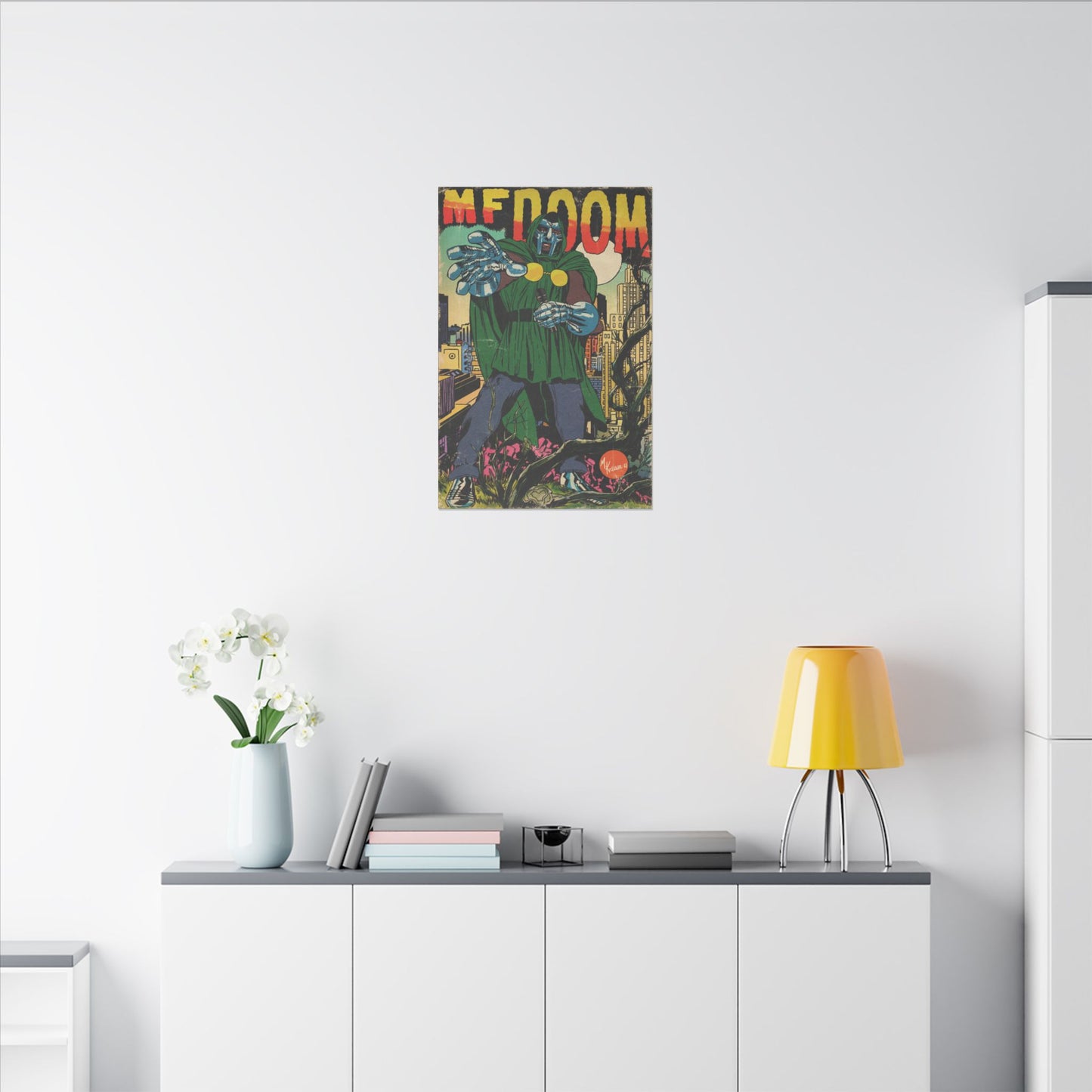MF DOOM - Hip Hop Comics - Matte Canvas, Stretched