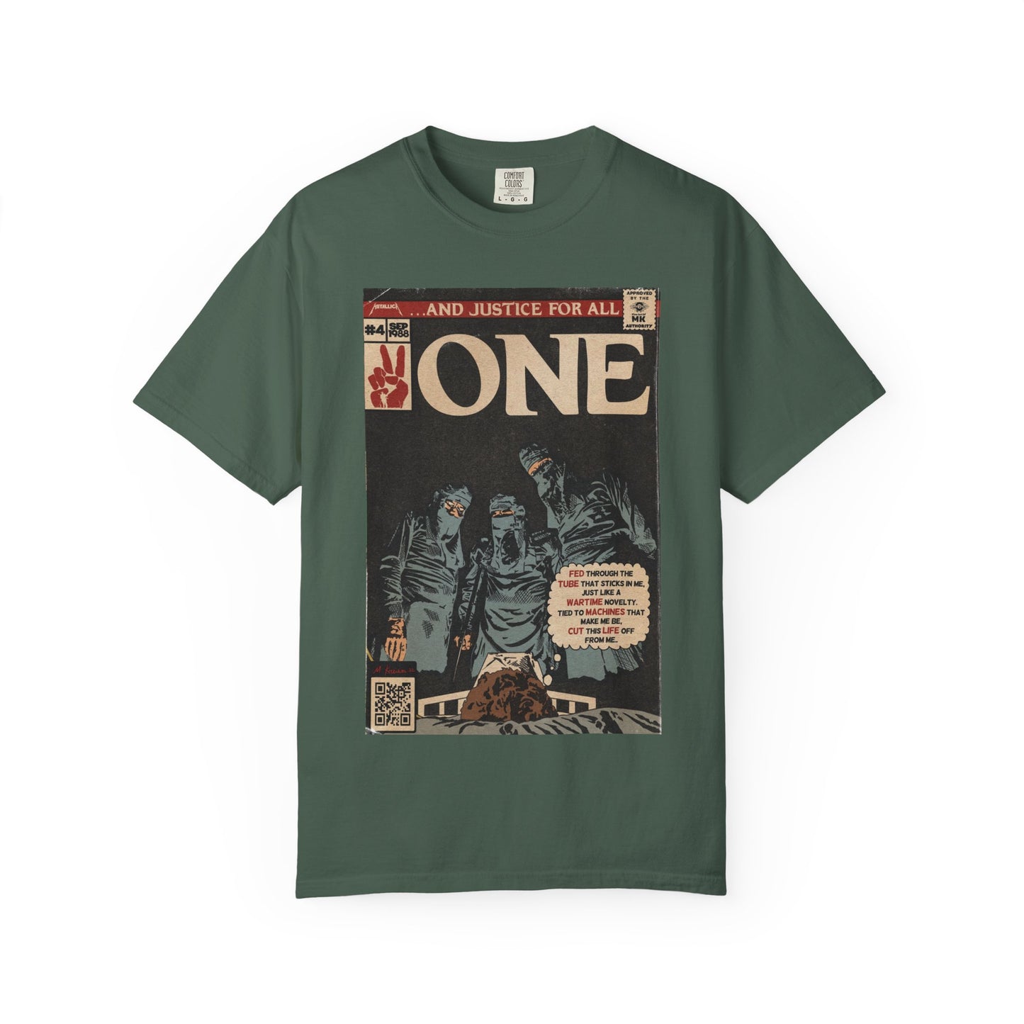 Metallica - One - Unisex Comfort Colors T-shirt