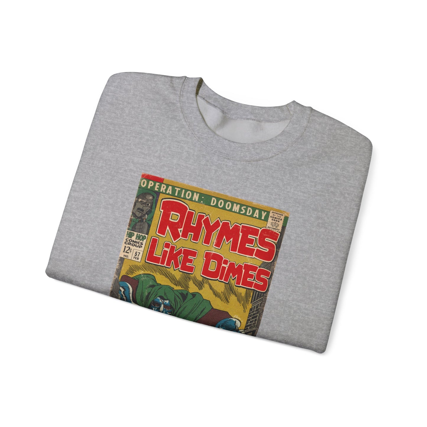MF DOOM - Rhymes Like Dimes - Unisex Heavy Blend™ Crewneck Sweatshirt