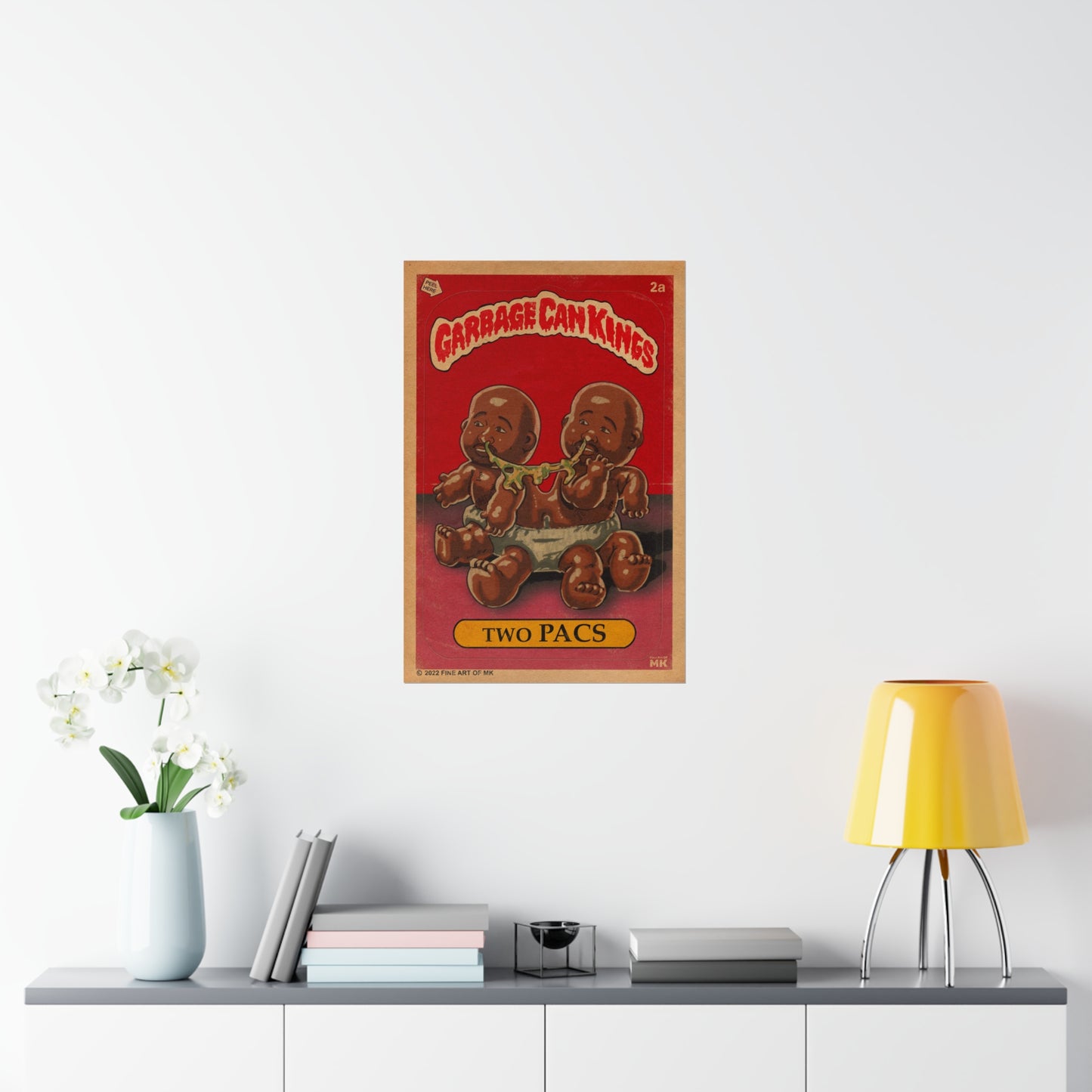 Tupac - Two Pacs- Garbage Can Kings - 2Pac - Vertical Matte Poster
