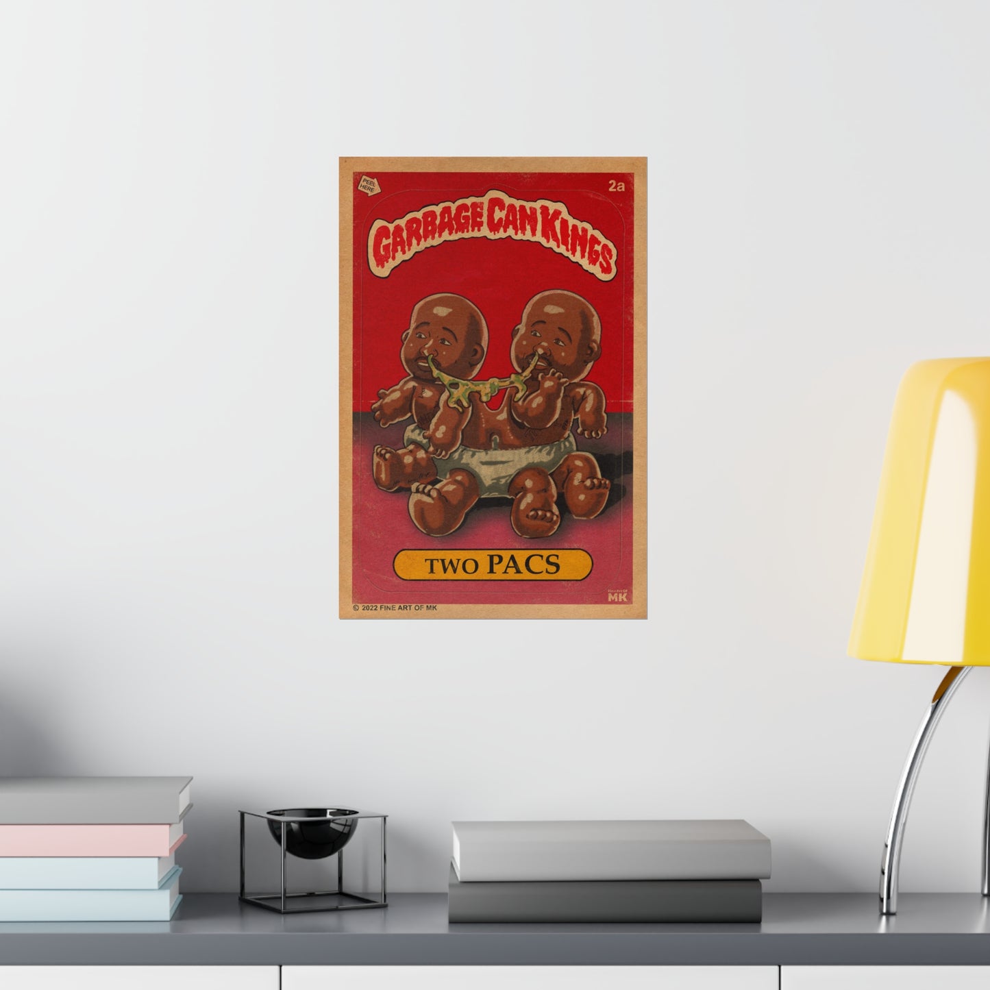 Tupac - Two Pacs- Garbage Can Kings - 2Pac - Vertical Matte Poster