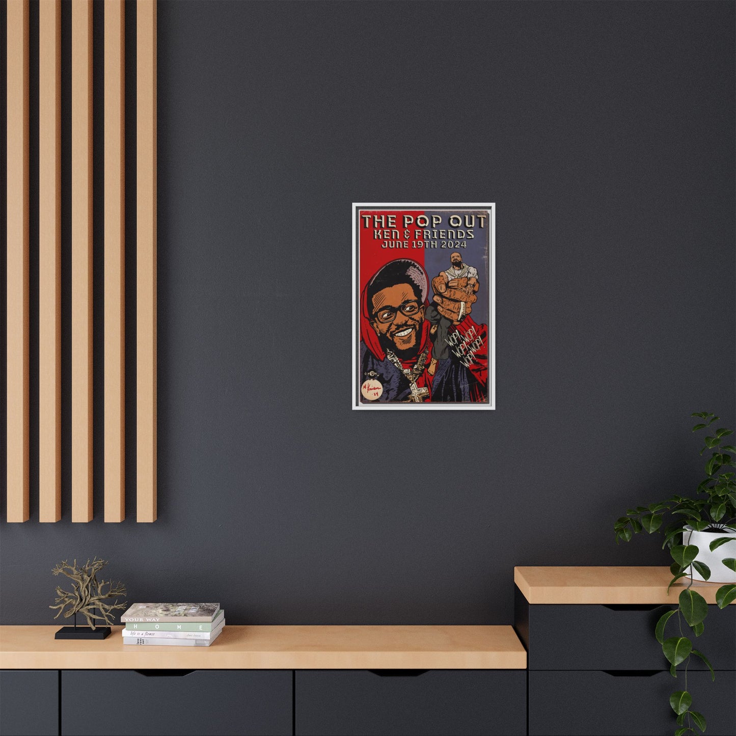 Kendrick Lamar - The Pop Out - Gallery Canvas Wraps, Vertical Frame