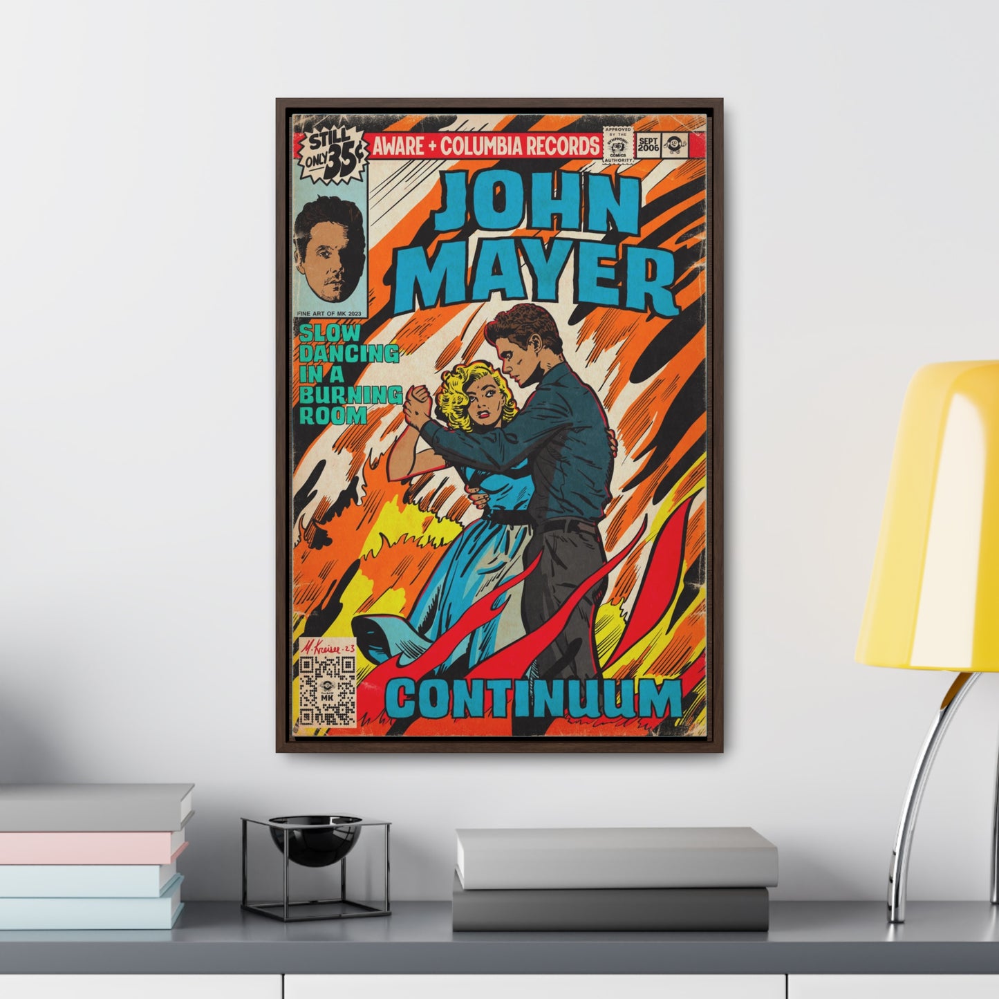 John Mayer - Slow Dancing in a Burning Room - Gallery Canvas Wraps, Vertical Frame