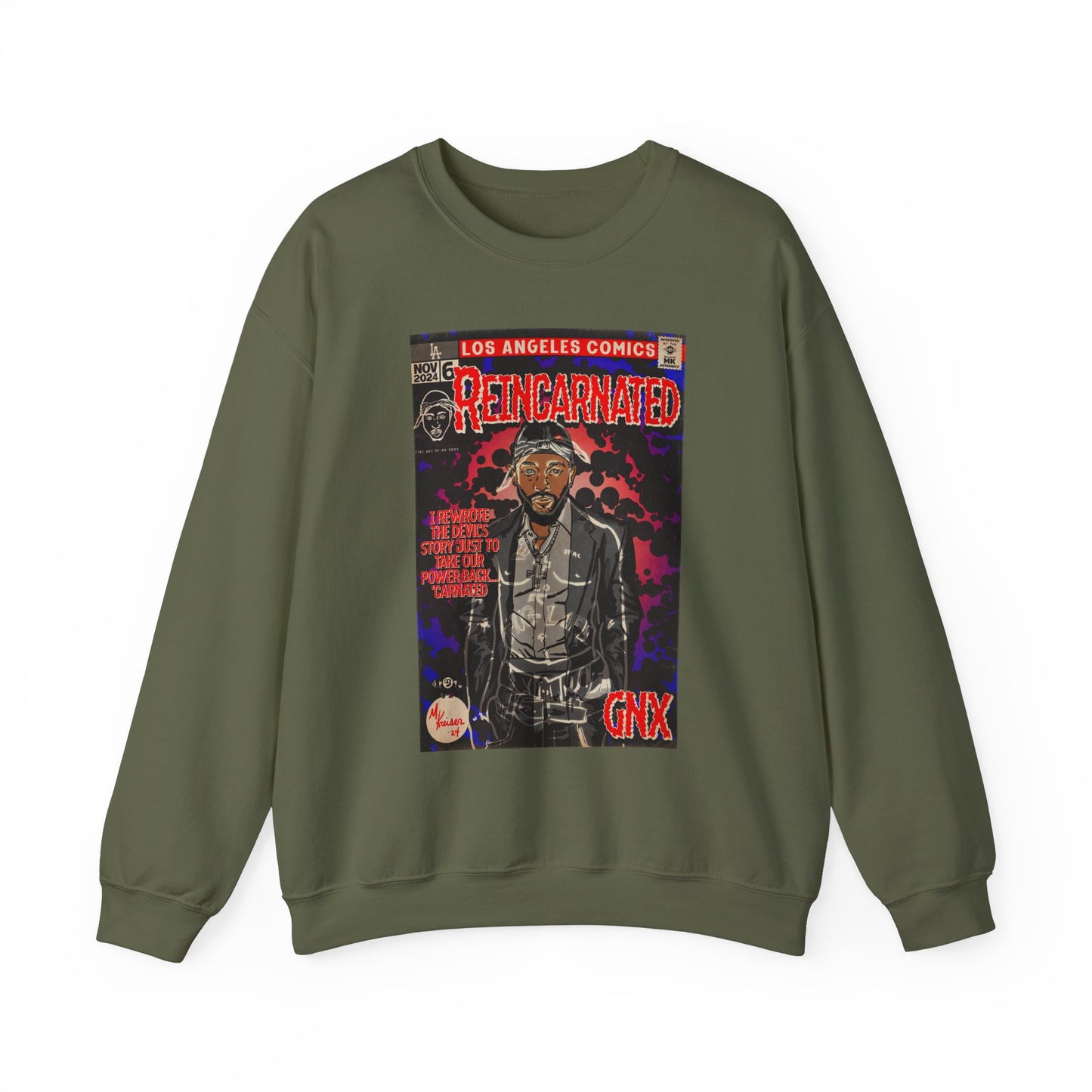 Kendrick Lamar - Reincarnated - Unisex Heavy Blend™ Crewneck Sweatshirt