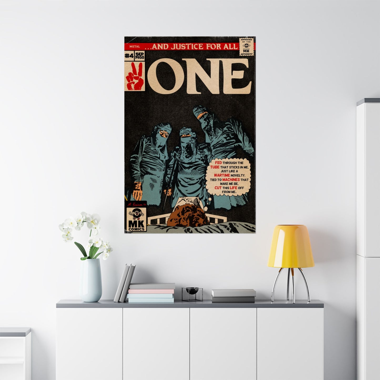 One - Comic Book Art - Vertical Matte Poster
