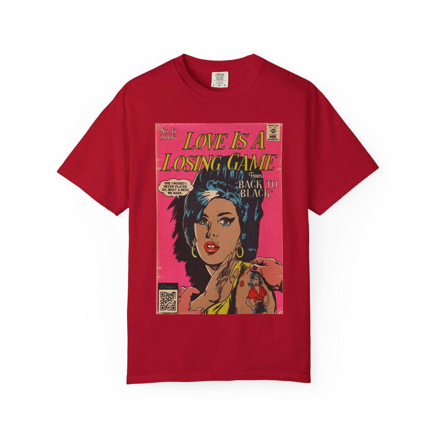 Amy Winehouse - Love is a Losing Game - Unisex Comfort Colors T-shirt