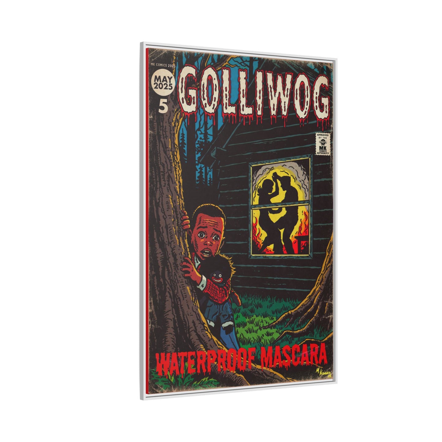 Waterproof Mascara - Golliwog - Matte Canvas, Framed (Multi-color)
