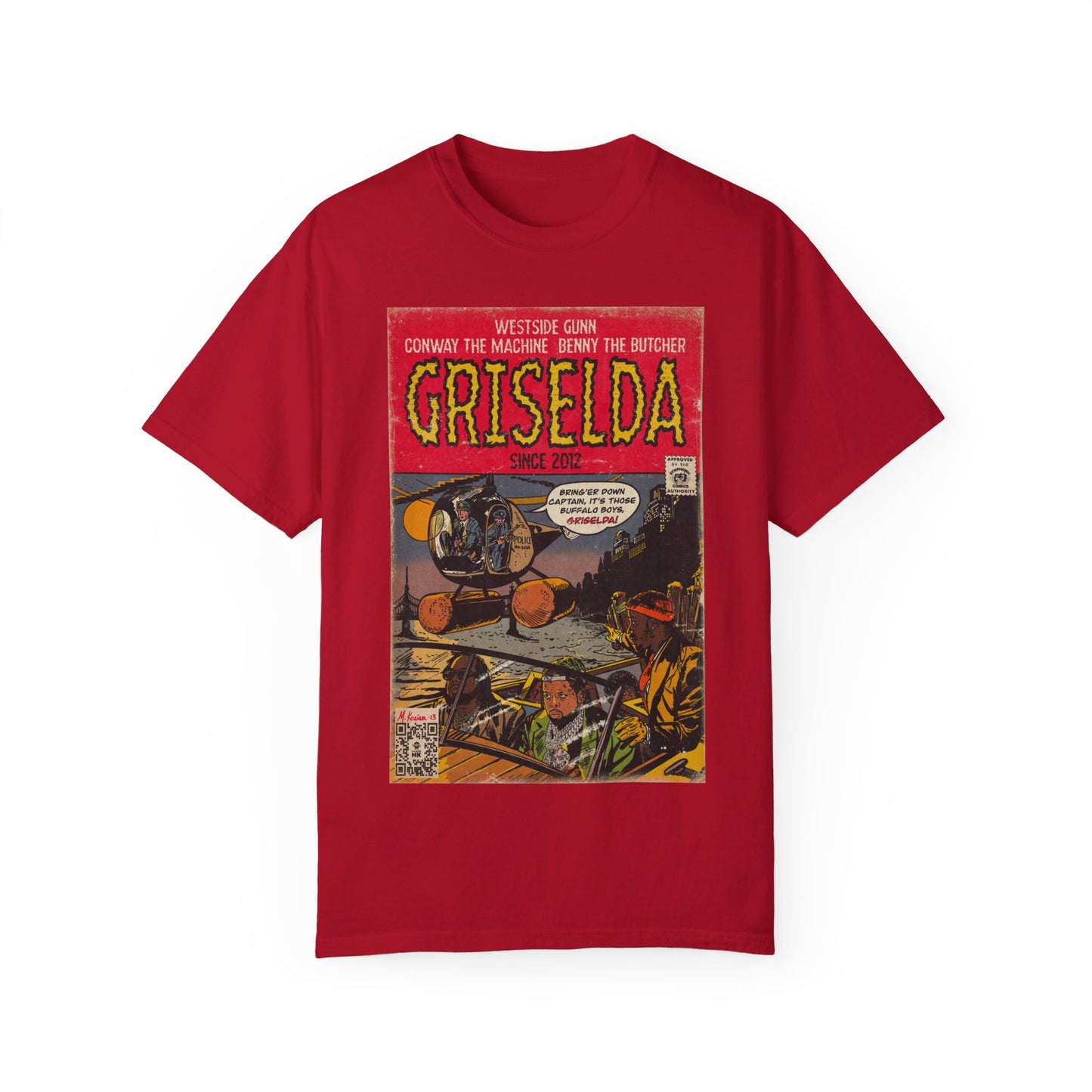 Griselda - Comic Book Art - Unisex Garment-Dyed T-shirt