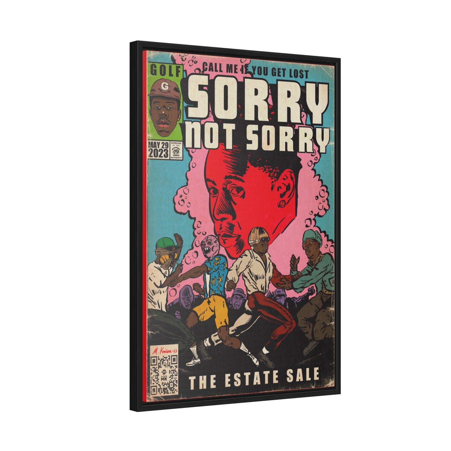 Tyler, The Creator - Sorry Not Sorry - Gallery Canvas Wraps, Vertical Frame