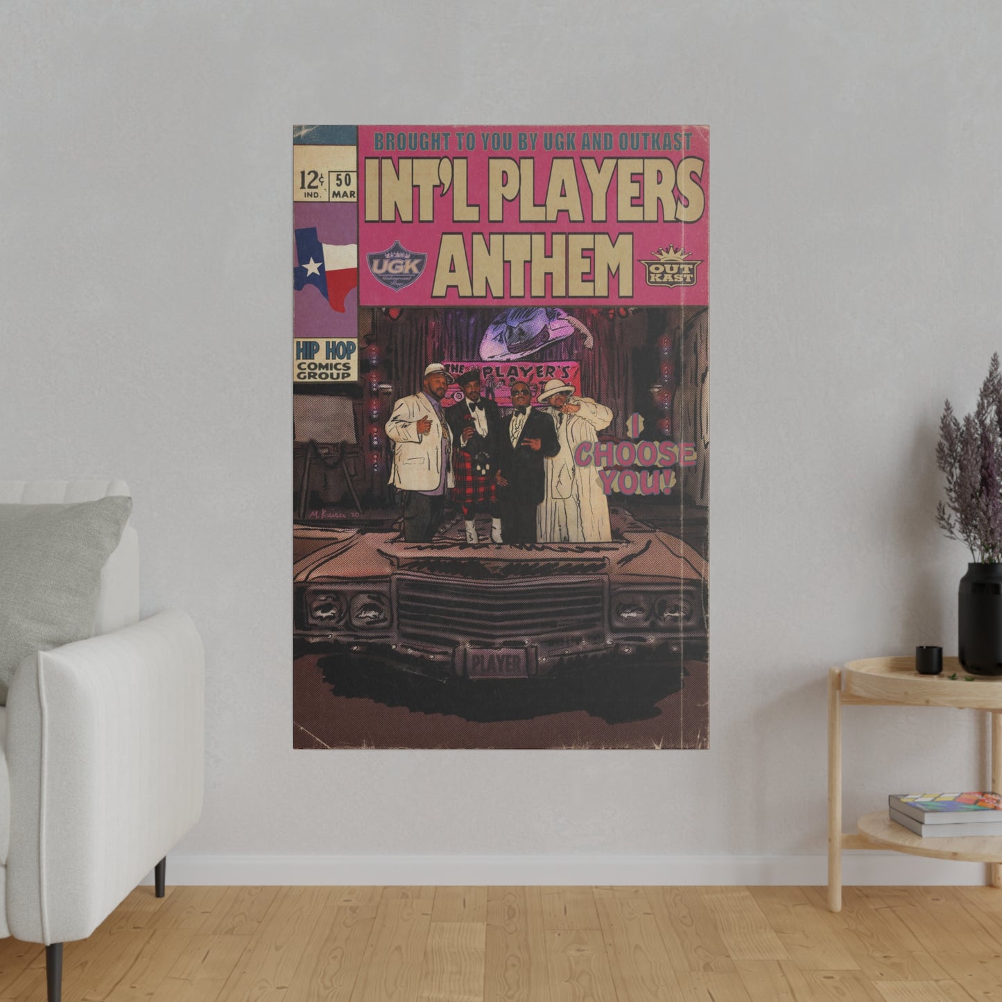 UGK & Outkast - Int’l Players Anthem (I Choose You) - Matte Canvas, Stretched, 0.75"