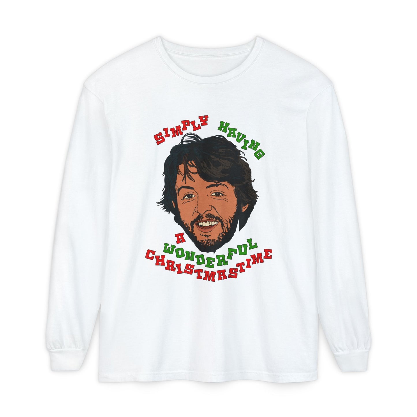 Wonderful Christmastime - Unisex Comfort Colors Long Sleeve T-Shirt