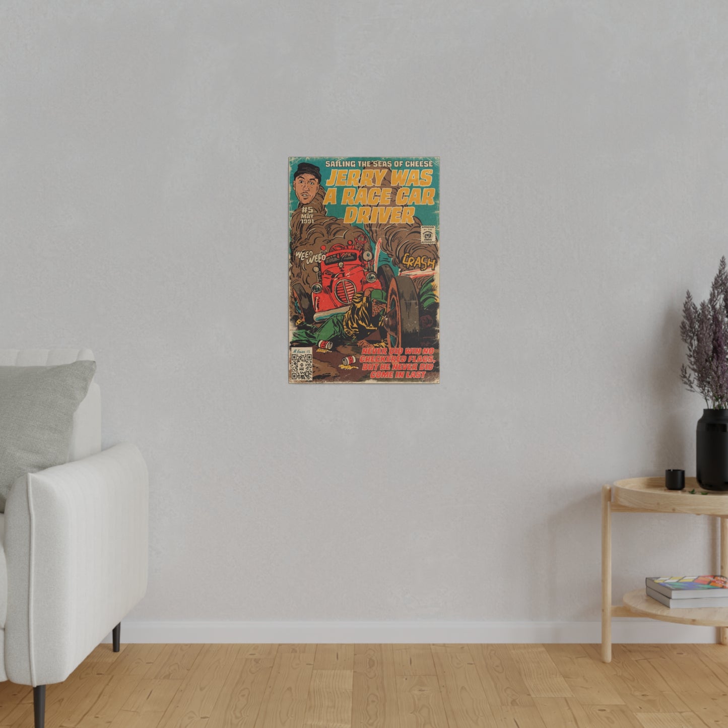 Primus - Jerry Was A Race Car Driver - Matte Canvas, Stretched, 0.75"