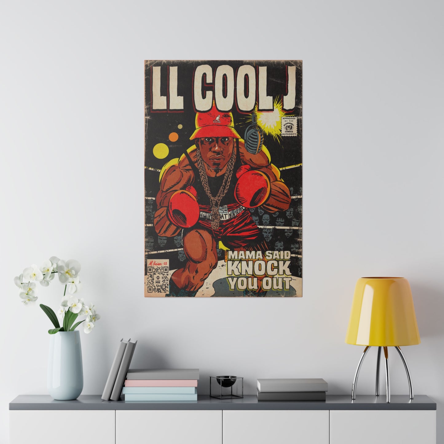 LL Cool J - Mama Said Knock You Out - Matte Canvas, Stretched, 0.75"
