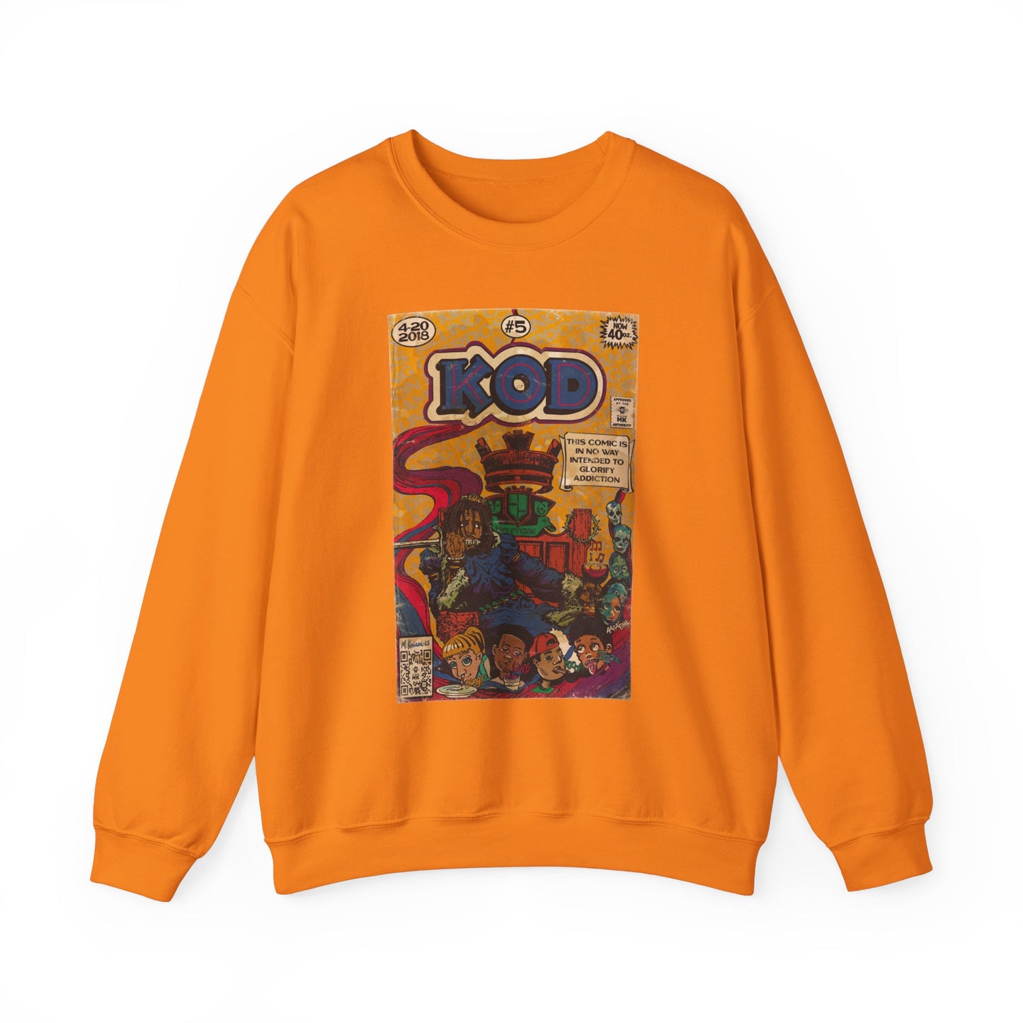 J.Cole - KOD - Unisex Heavy Blend™ Crewneck Sweatshirt