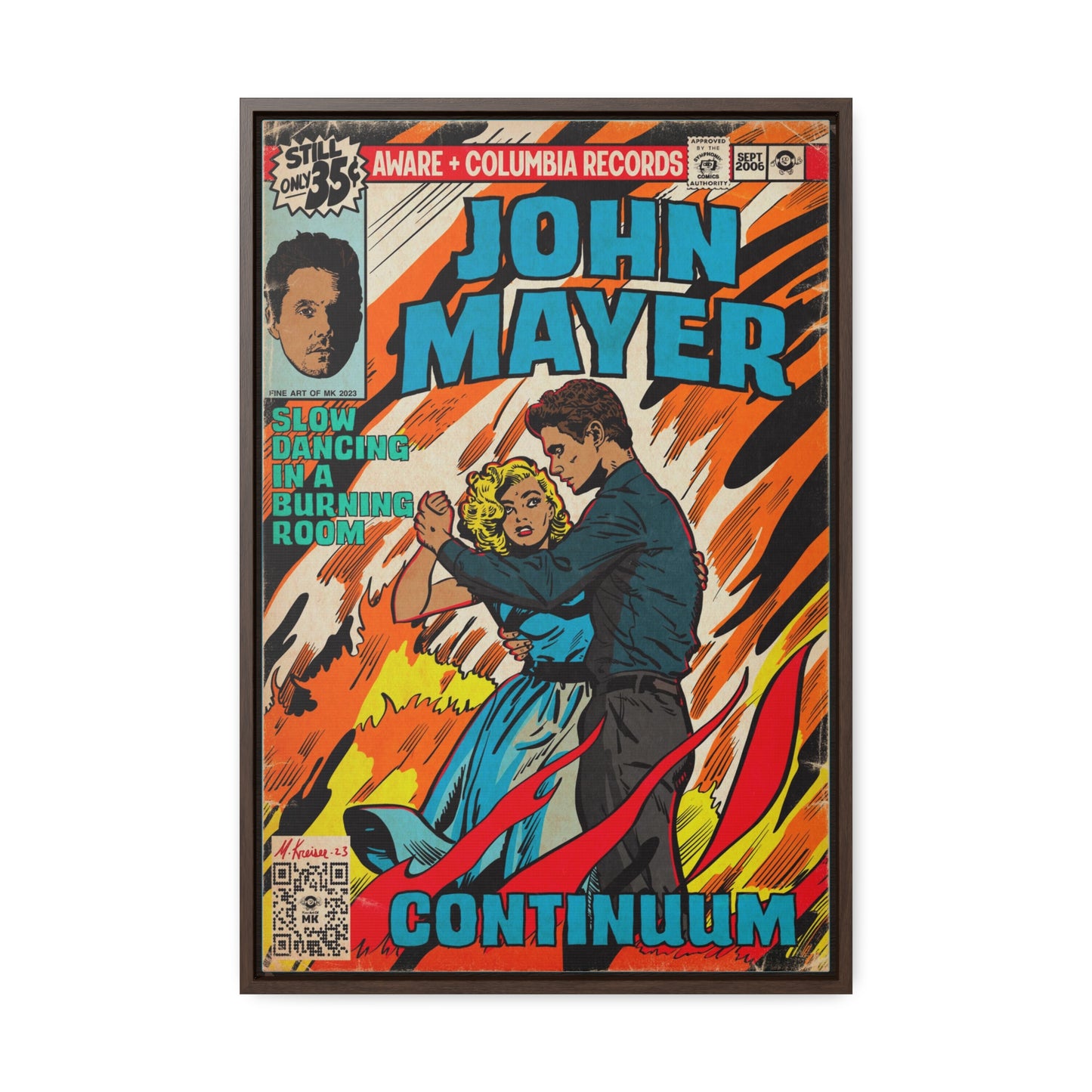John Mayer - Slow Dancing in a Burning Room - Gallery Canvas Wraps, Vertical Frame