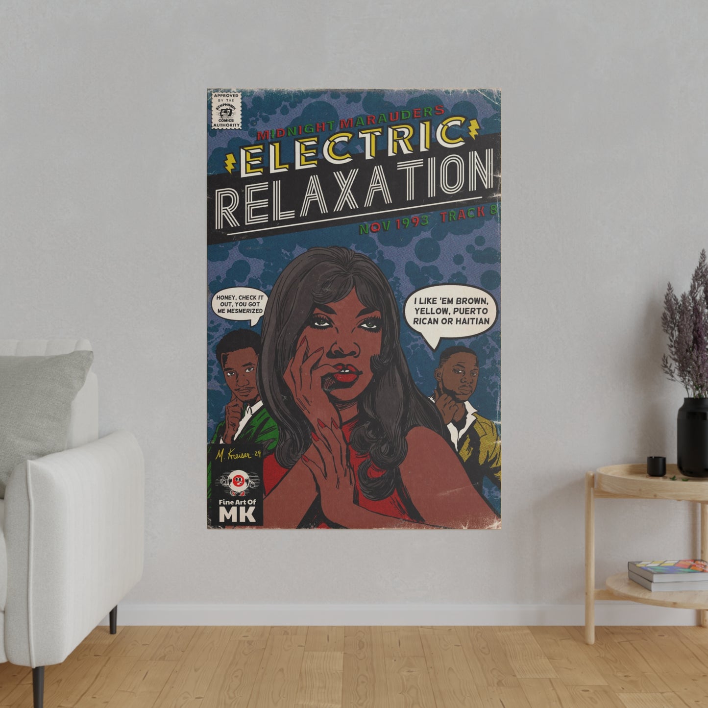 A Tribe Called Quest - Electric Relaxation- Matte Canvas, Stretched, 0.75"