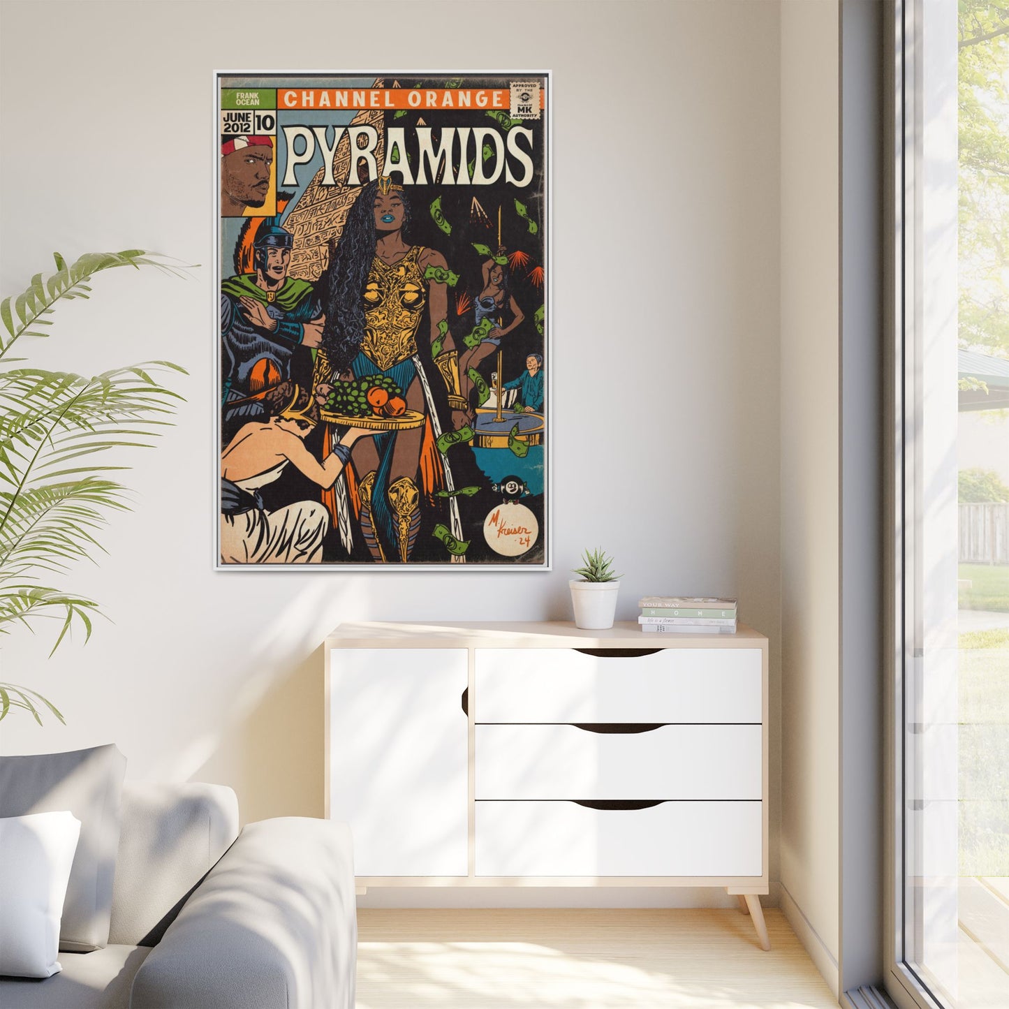 Frank Ocean - Pyramids - Gallery Canvas Wraps, Vertical Frame