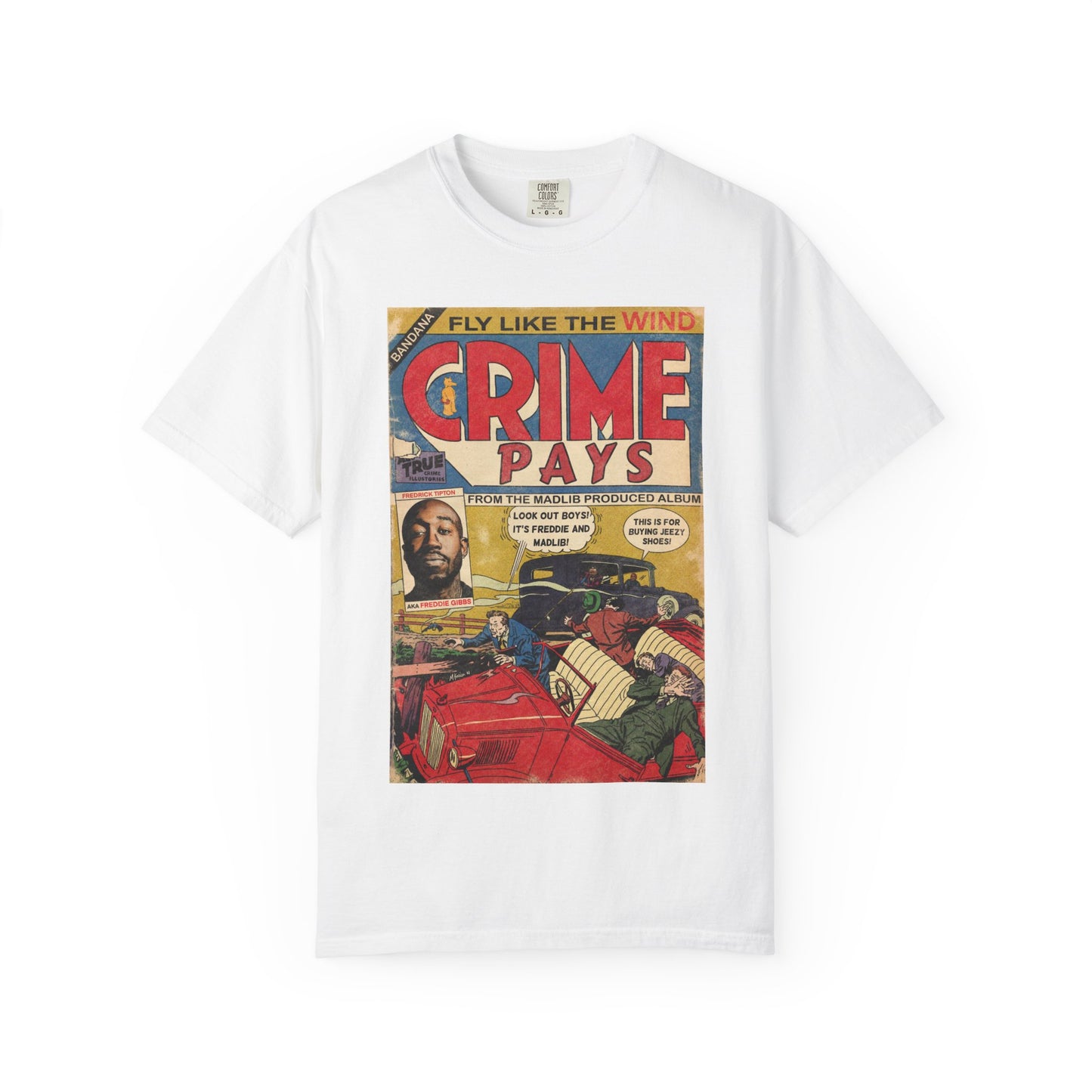 Freddie Gibbs & Madlib - Crime Pays - Unisex Comfort Colors T-shirt