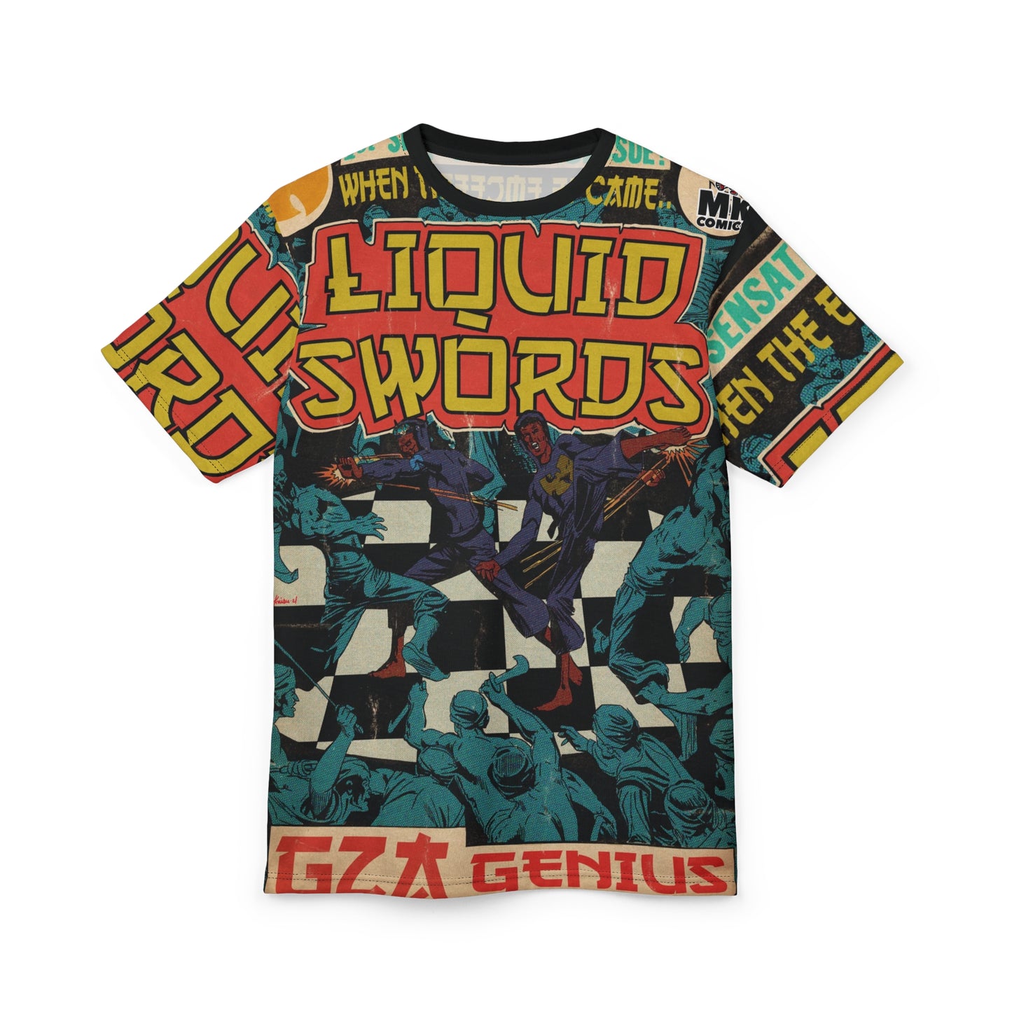 Liquid Swords - Unisex Cut & Sew Tee (AOP)