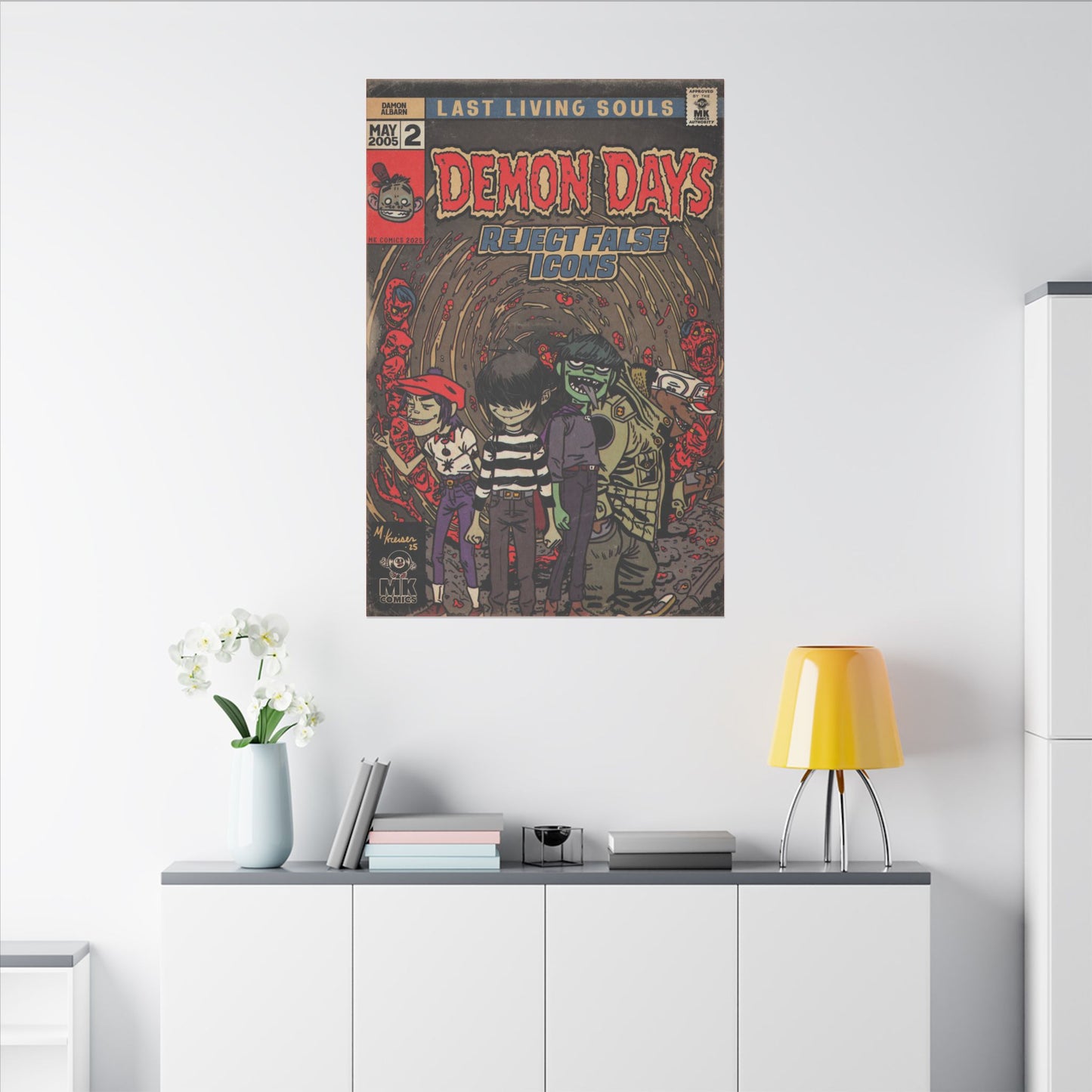 Demon Days - Matte Canvas, Stretched, 0.75" (Multi-Size)