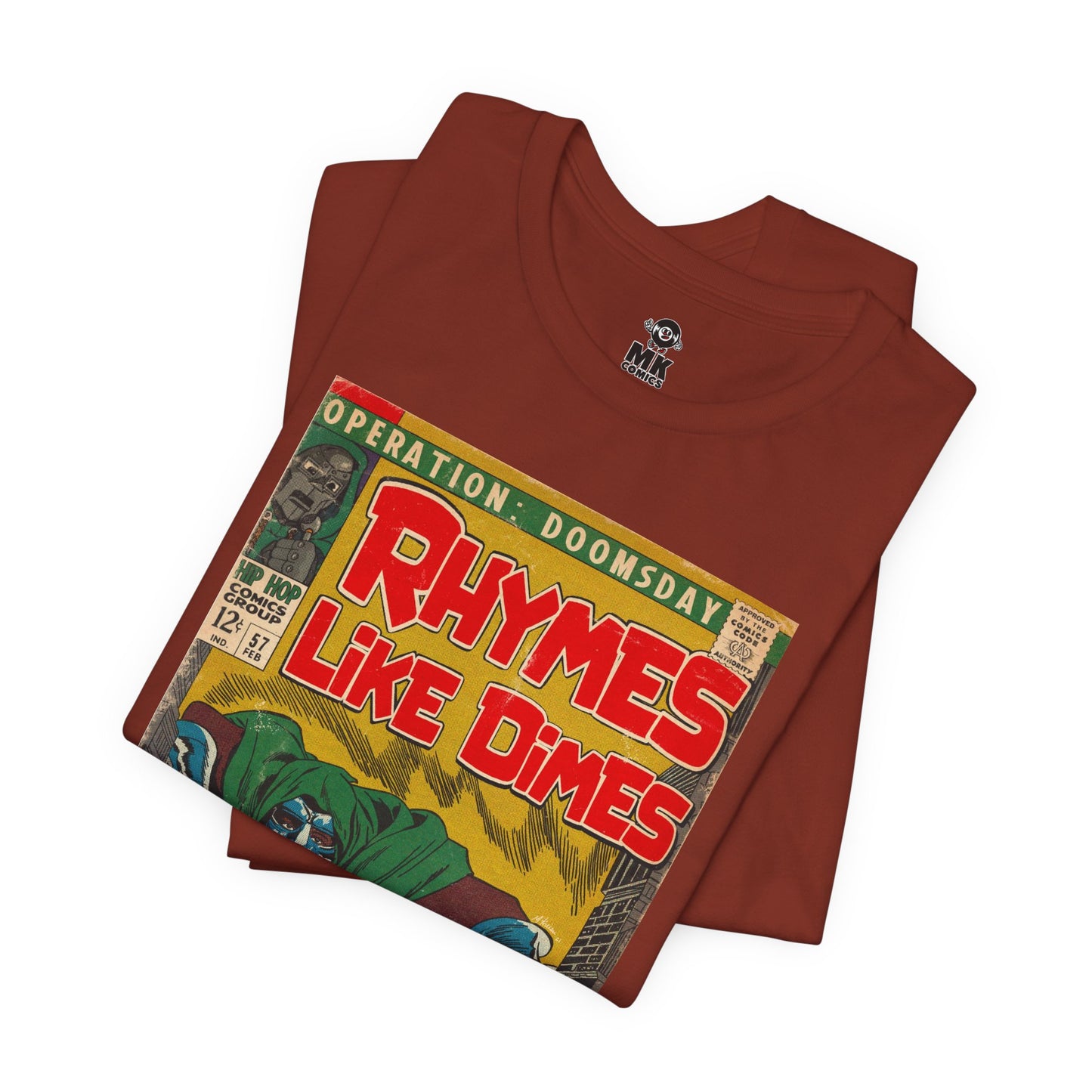 MF DOOM - Rhymes Like Dimes - Unisex Jersey Short Sleeve Tee