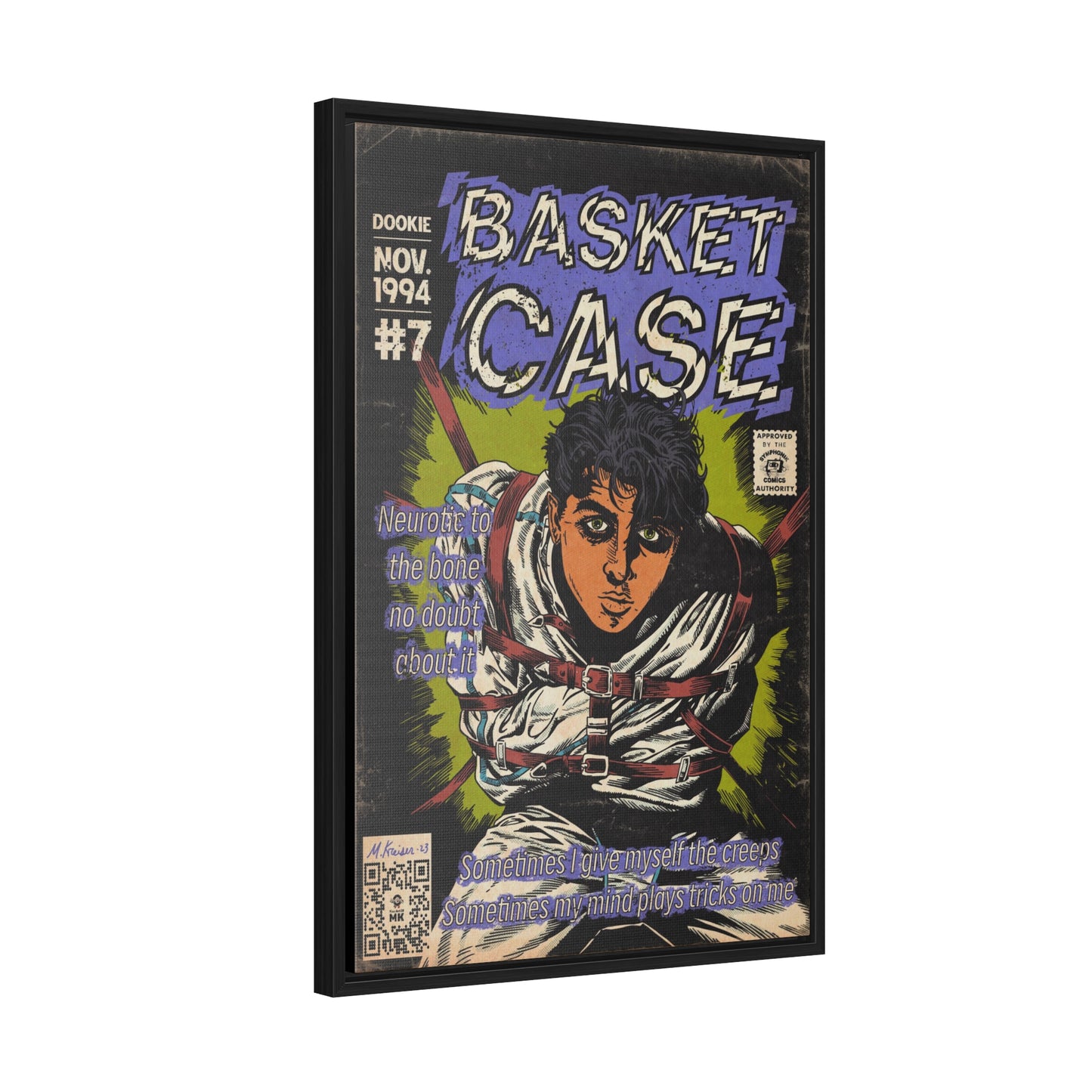 Green Day - Basket Case - Gallery Canvas Wraps, Vertical Frame