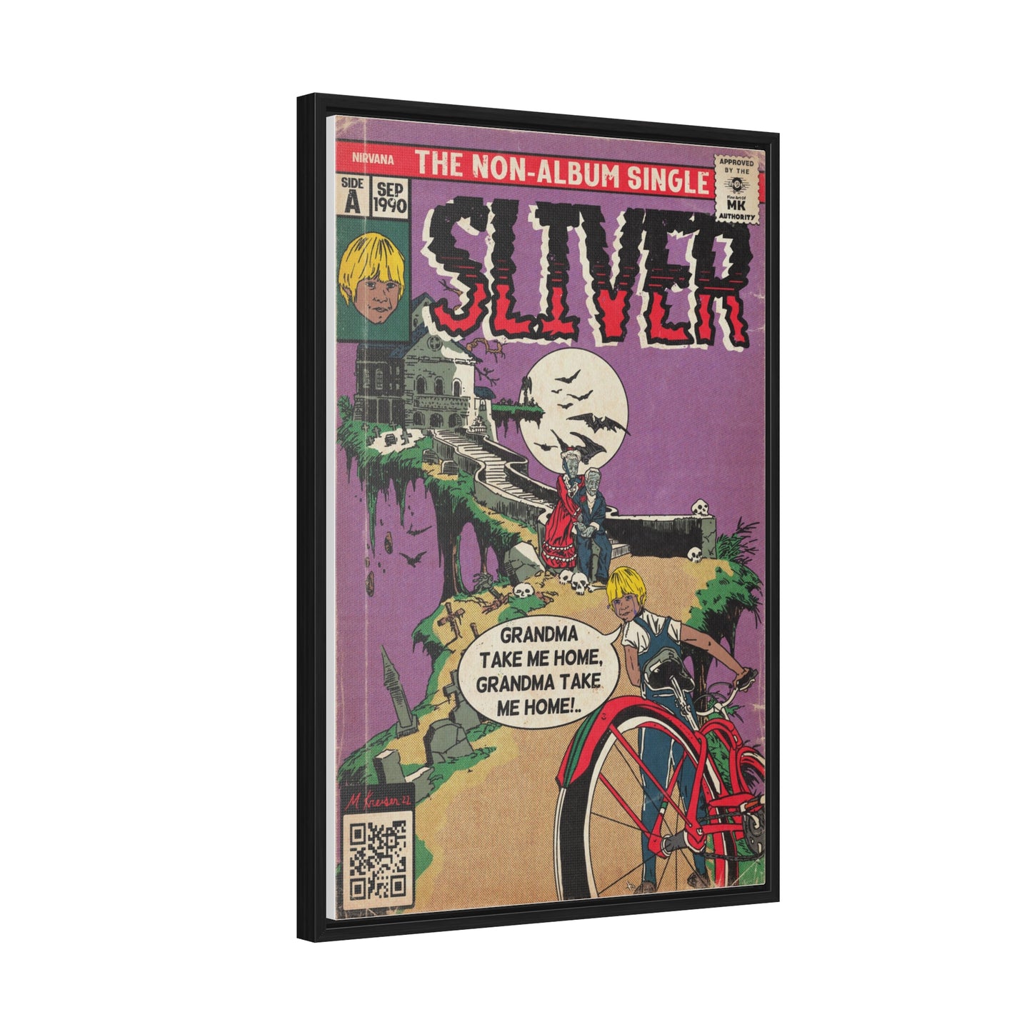 Nirvana - Sliver - Gallery Canvas Wraps, Vertical Frame
