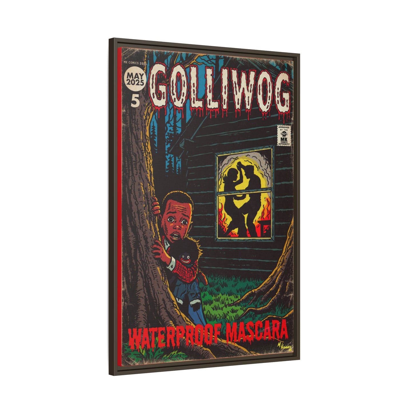 Waterproof Mascara - Golliwog - Matte Canvas, Framed (Multi-color)