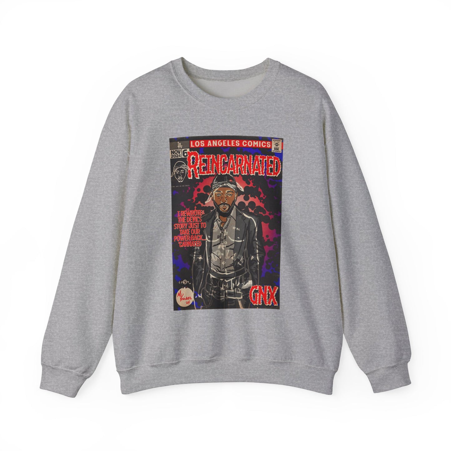 Kendrick Lamar - Reincarnated - Unisex Heavy Blend™ Crewneck Sweatshirt