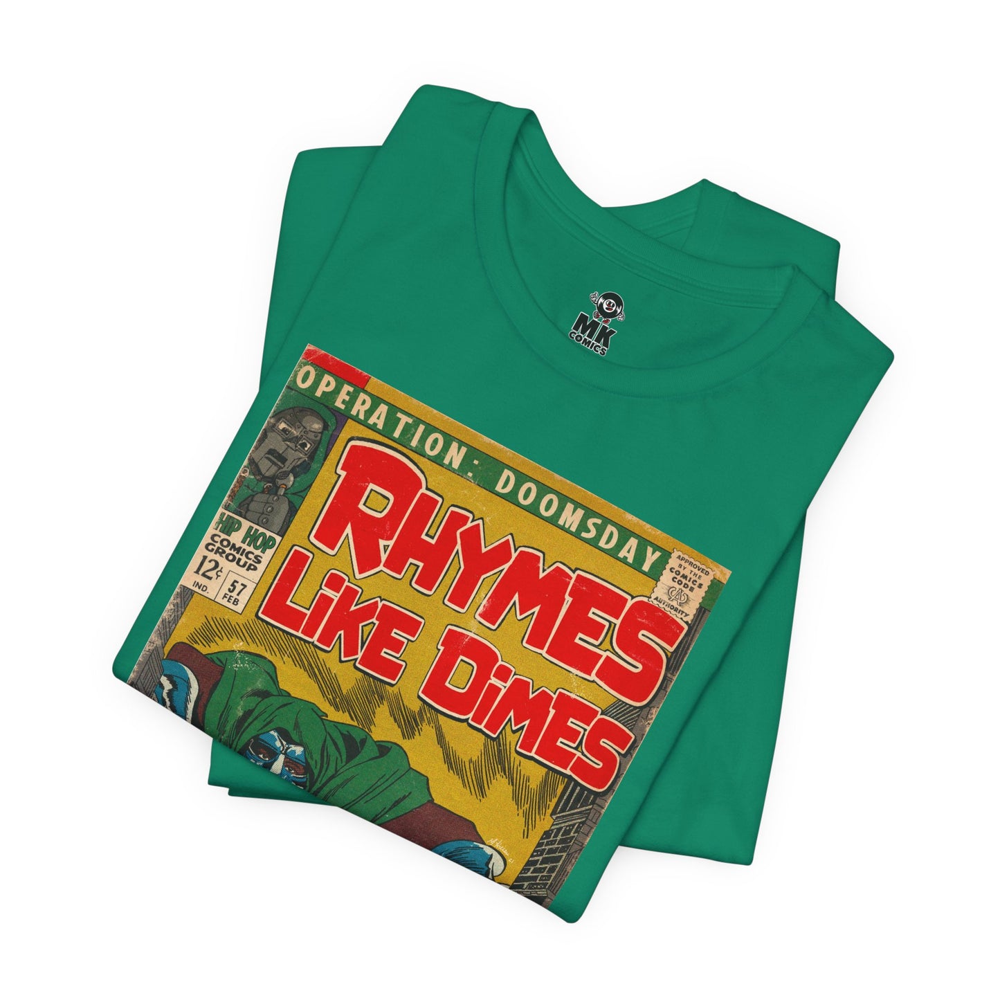 MF DOOM - Rhymes Like Dimes - Unisex Jersey Short Sleeve Tee