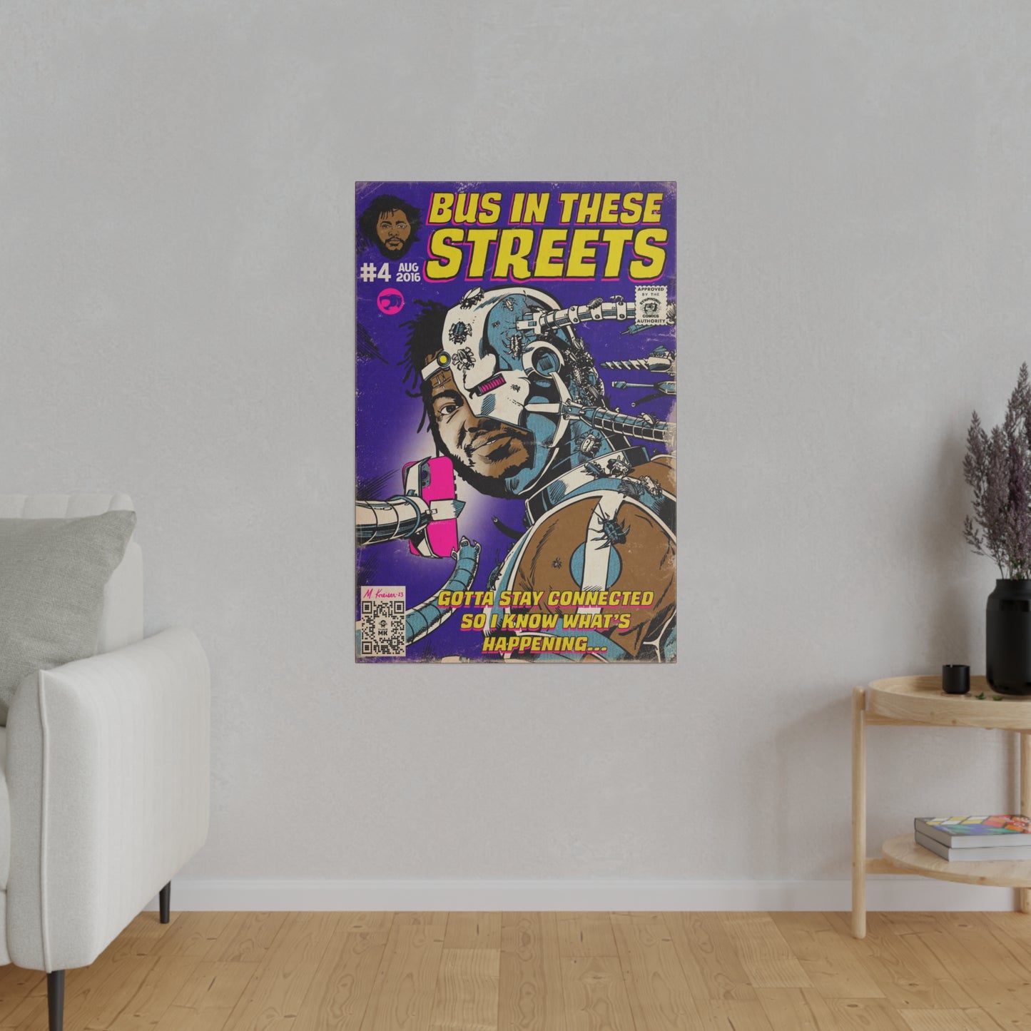 Thundercat - Bus In These Streets - Matte Canvas, Stretched, 0.75"