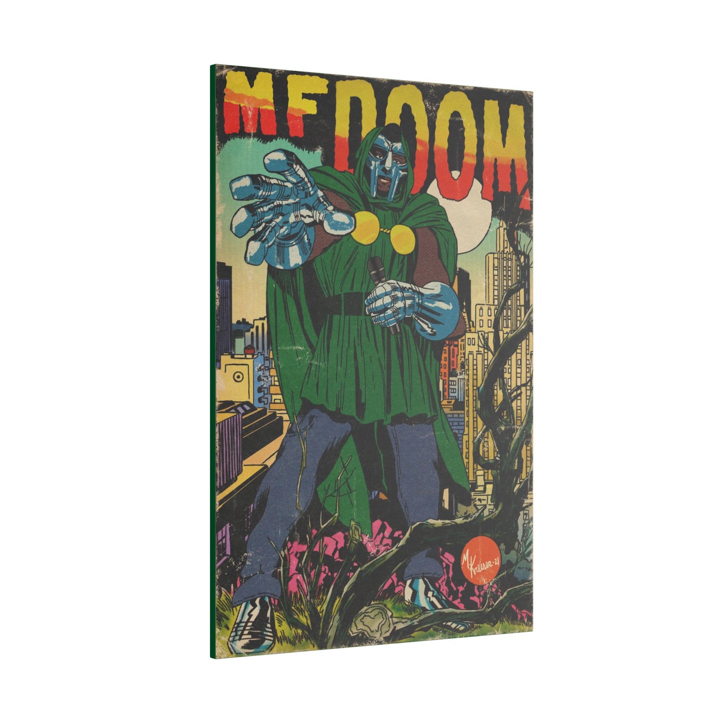MF DOOM - Hip Hop Comics - Matte Canvas, Stretched