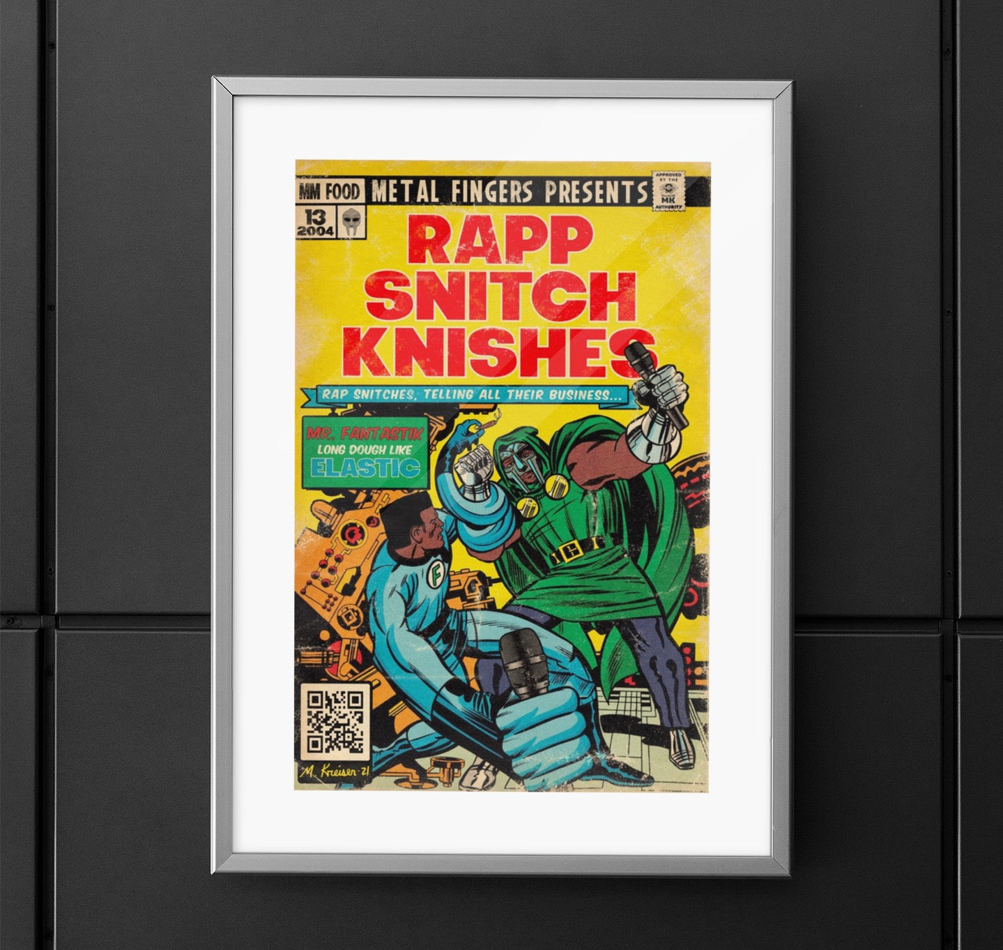MF DOOM - Rapp Snitch Knishes - Vertical Matte Poster – Fine Art Of MK