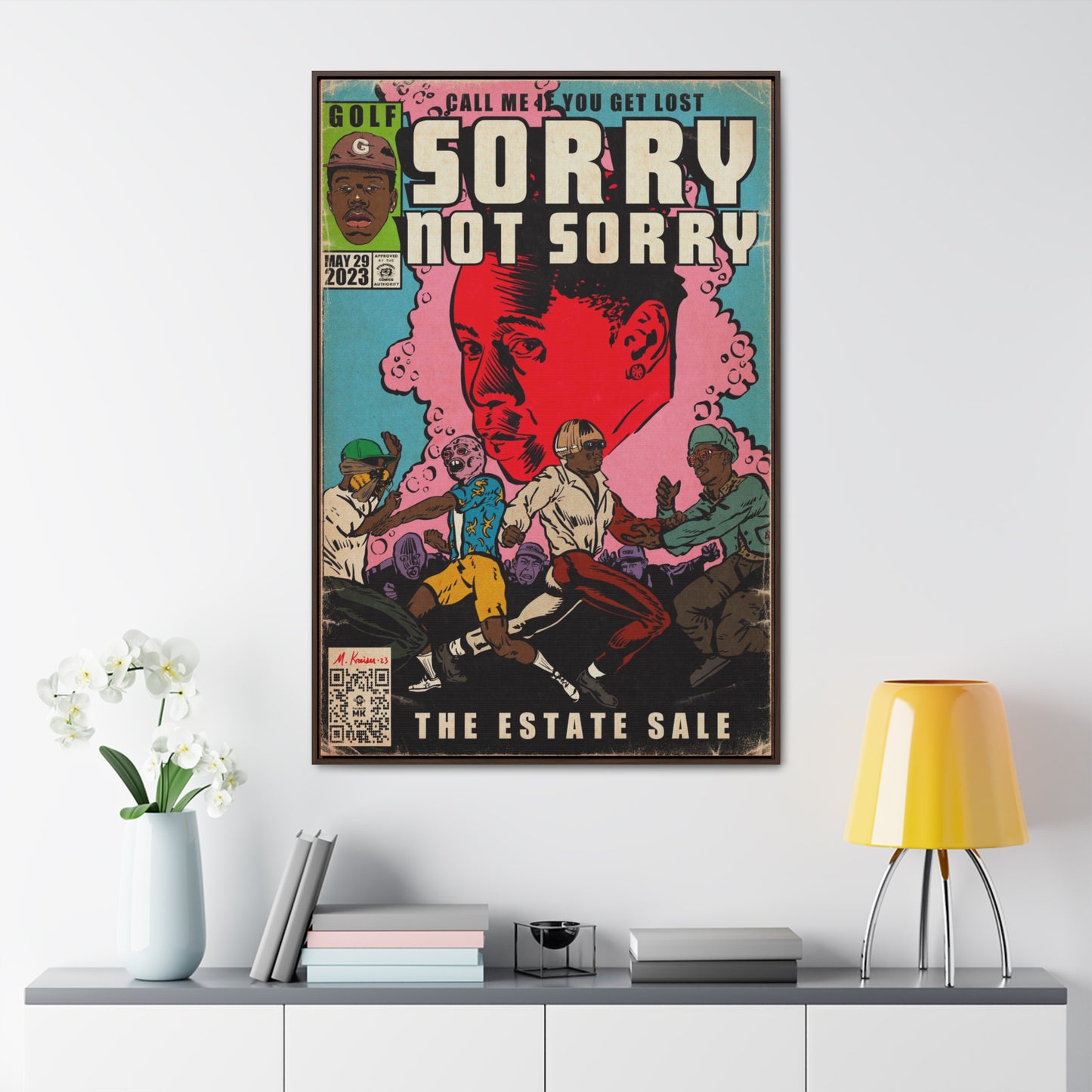 Tyler, The Creator - Sorry Not Sorry - Gallery Canvas Wraps, Vertical Frame