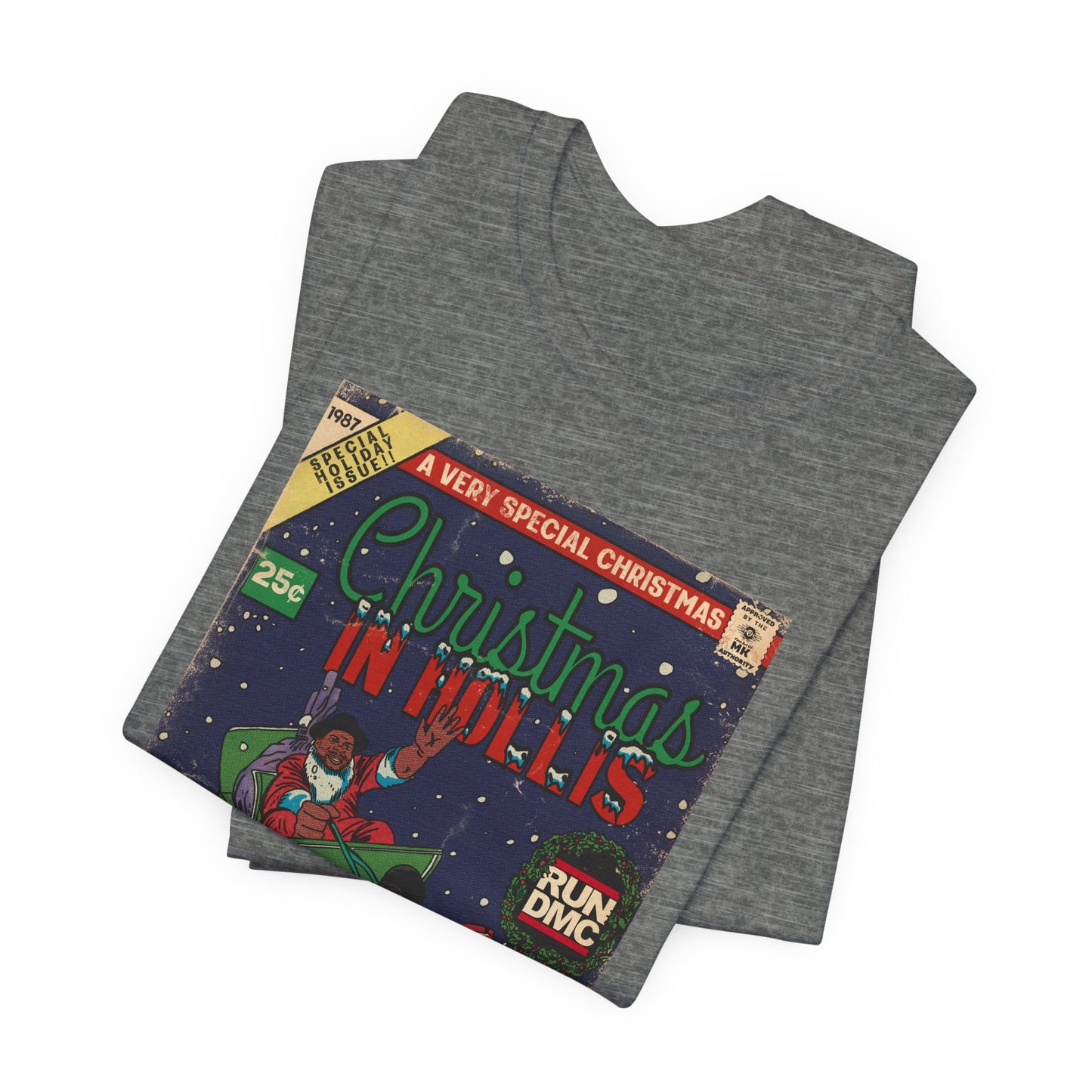 Christmas In Hollis - Hip Hop Comic Art - Unisex Jersey Short Sleeve Tee