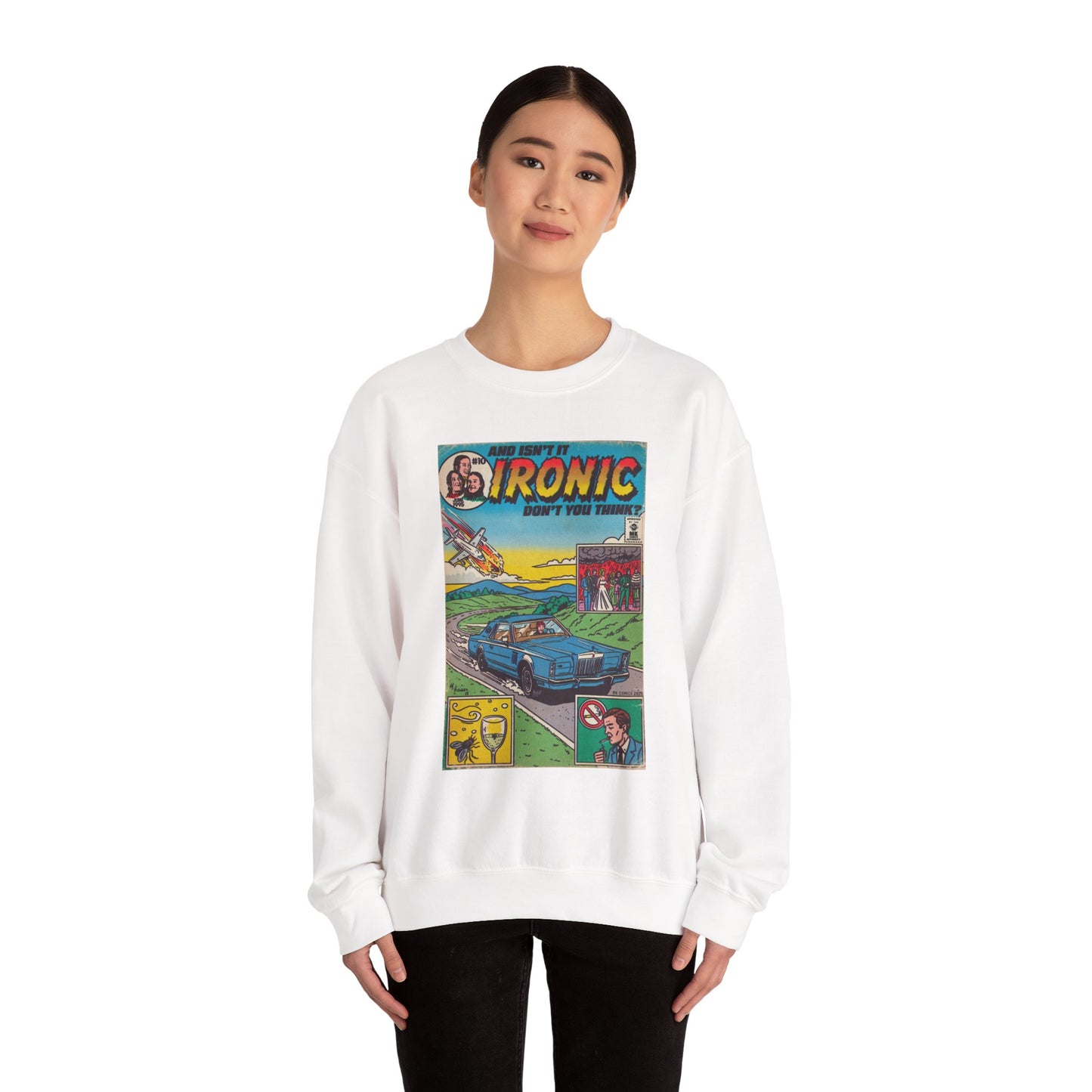 Ironic - Unisex Heavy Blend™ Crewneck Sweatshirt