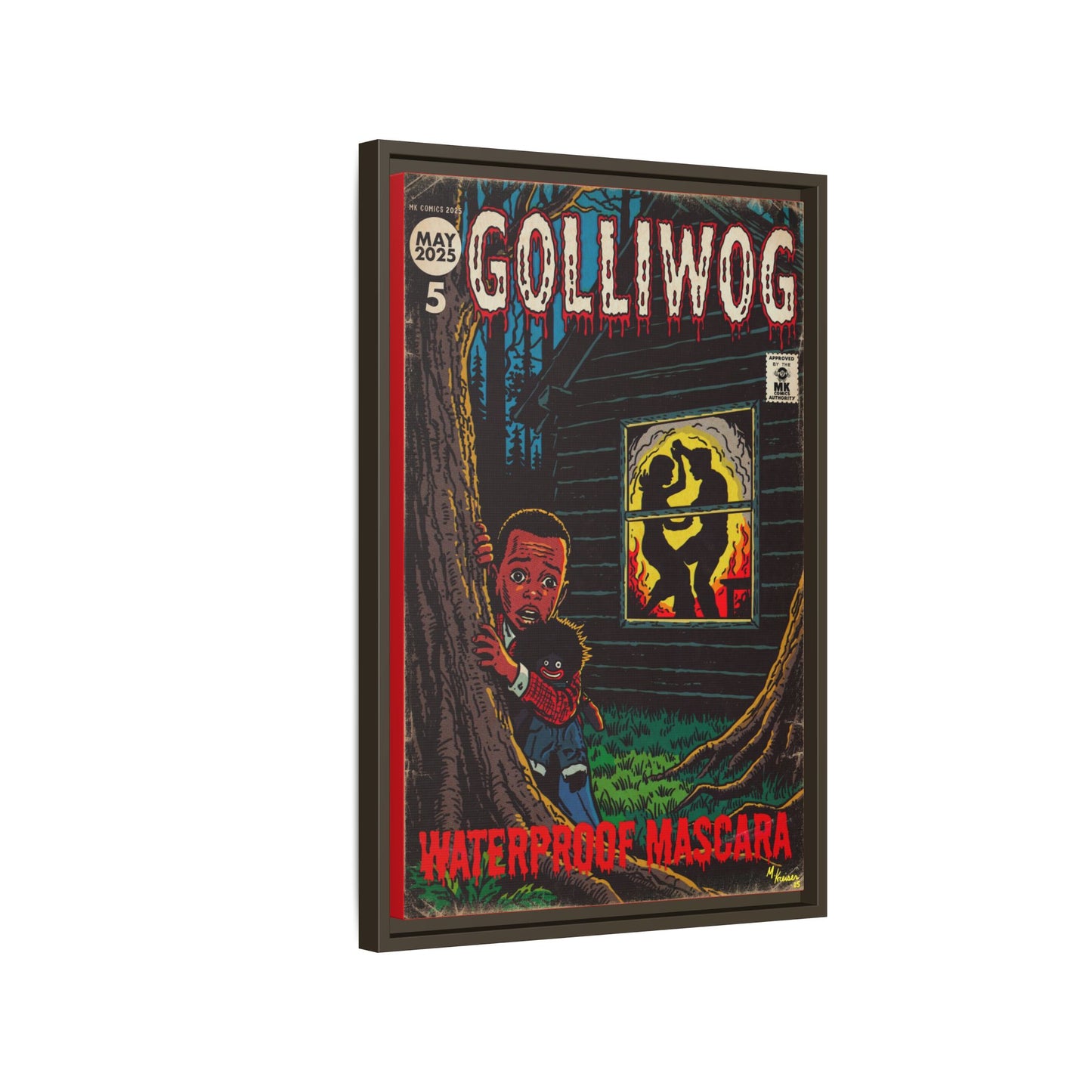 Waterproof Mascara - Golliwog - Matte Canvas, Framed (Multi-color)