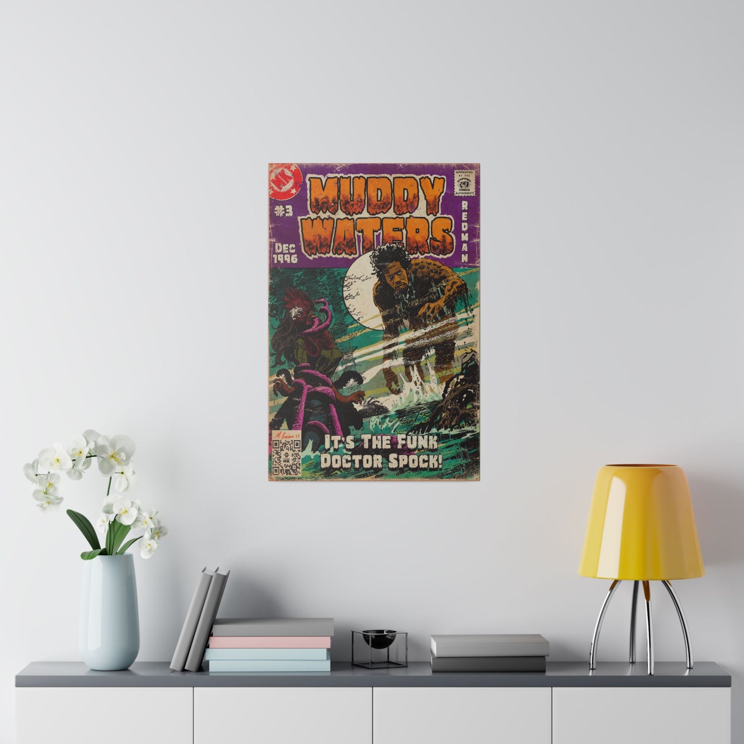 Muddy Waters - Matte Canvas, Stretched, 0.75"