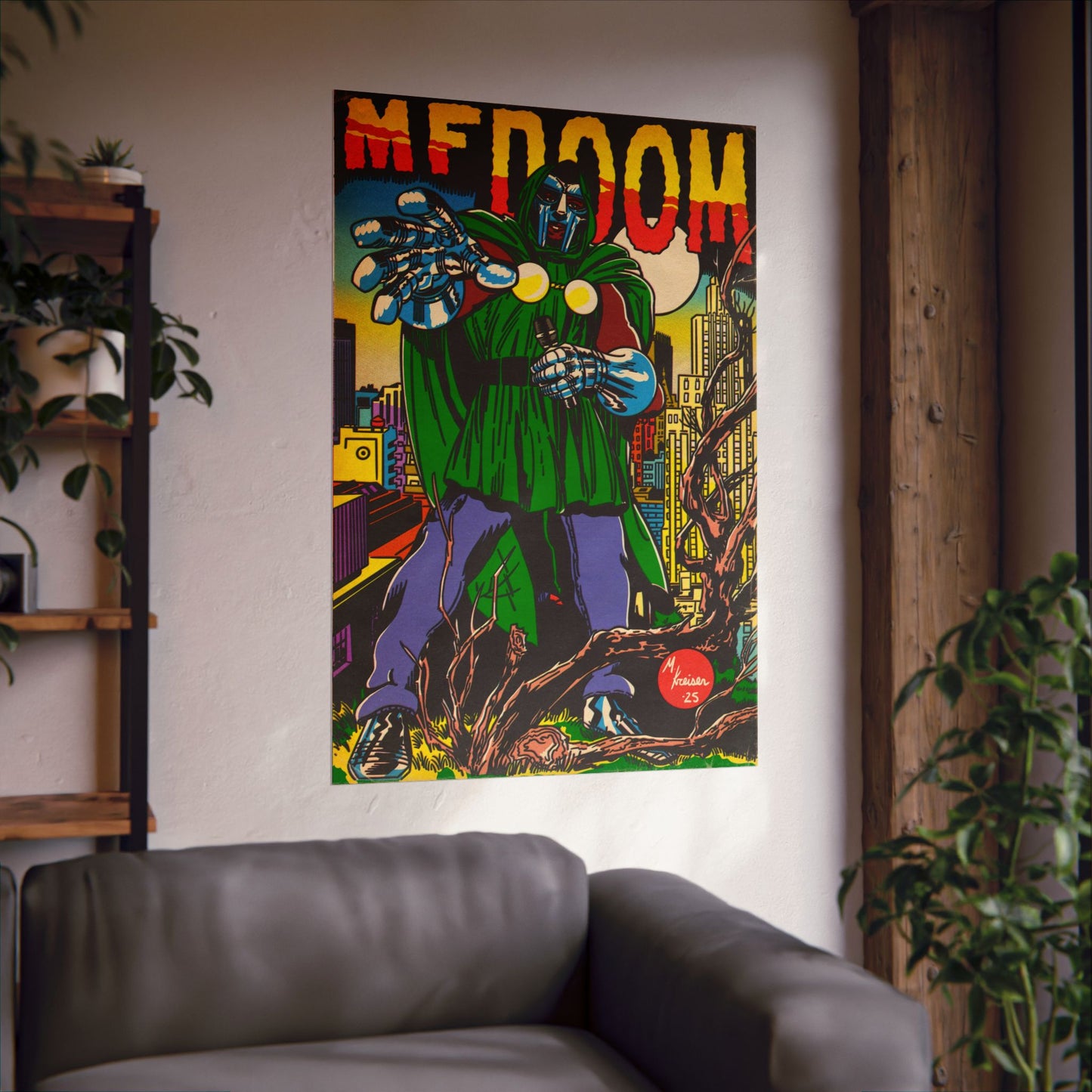 DOOM - Hip Hop Comics - Vertical Matte Poster