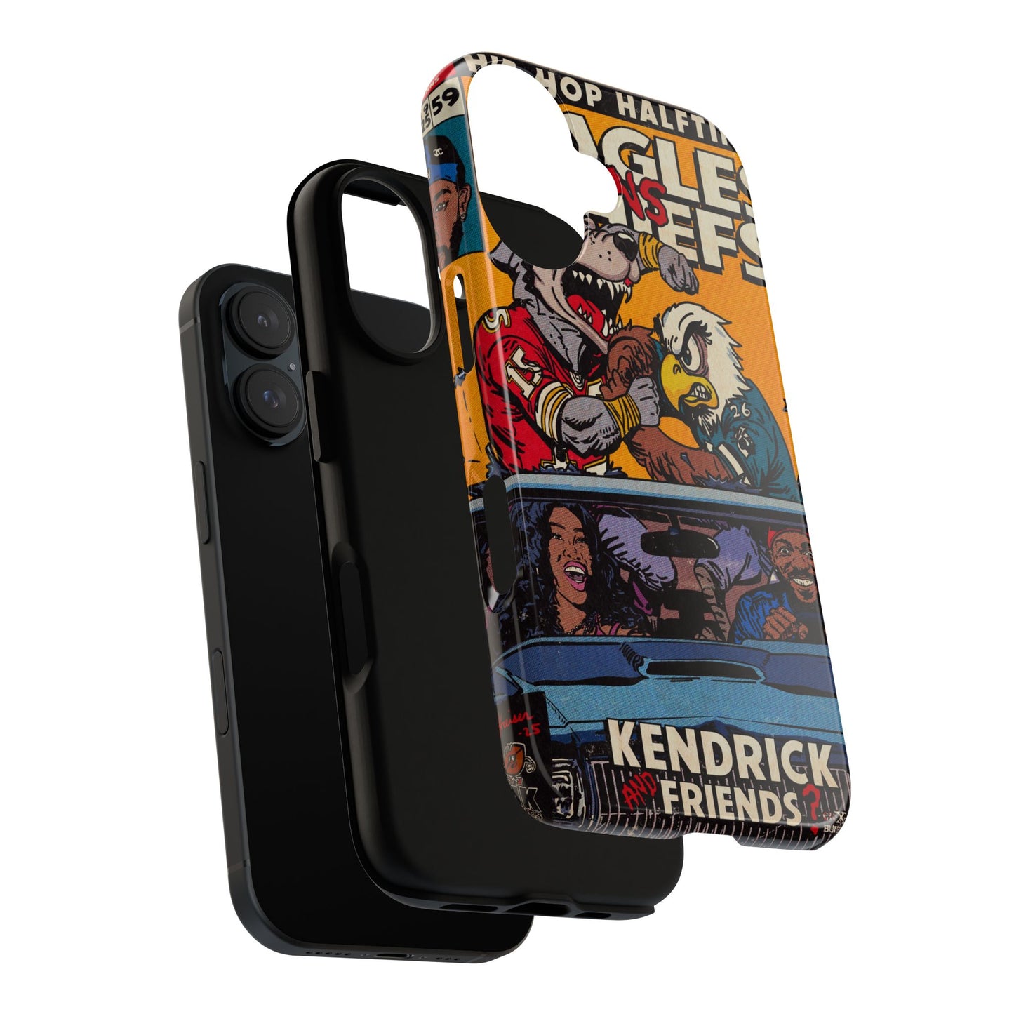 Kendrick & SZA - 2025 Halftime - Eagles vs Chiefs - Tough Phone Cases