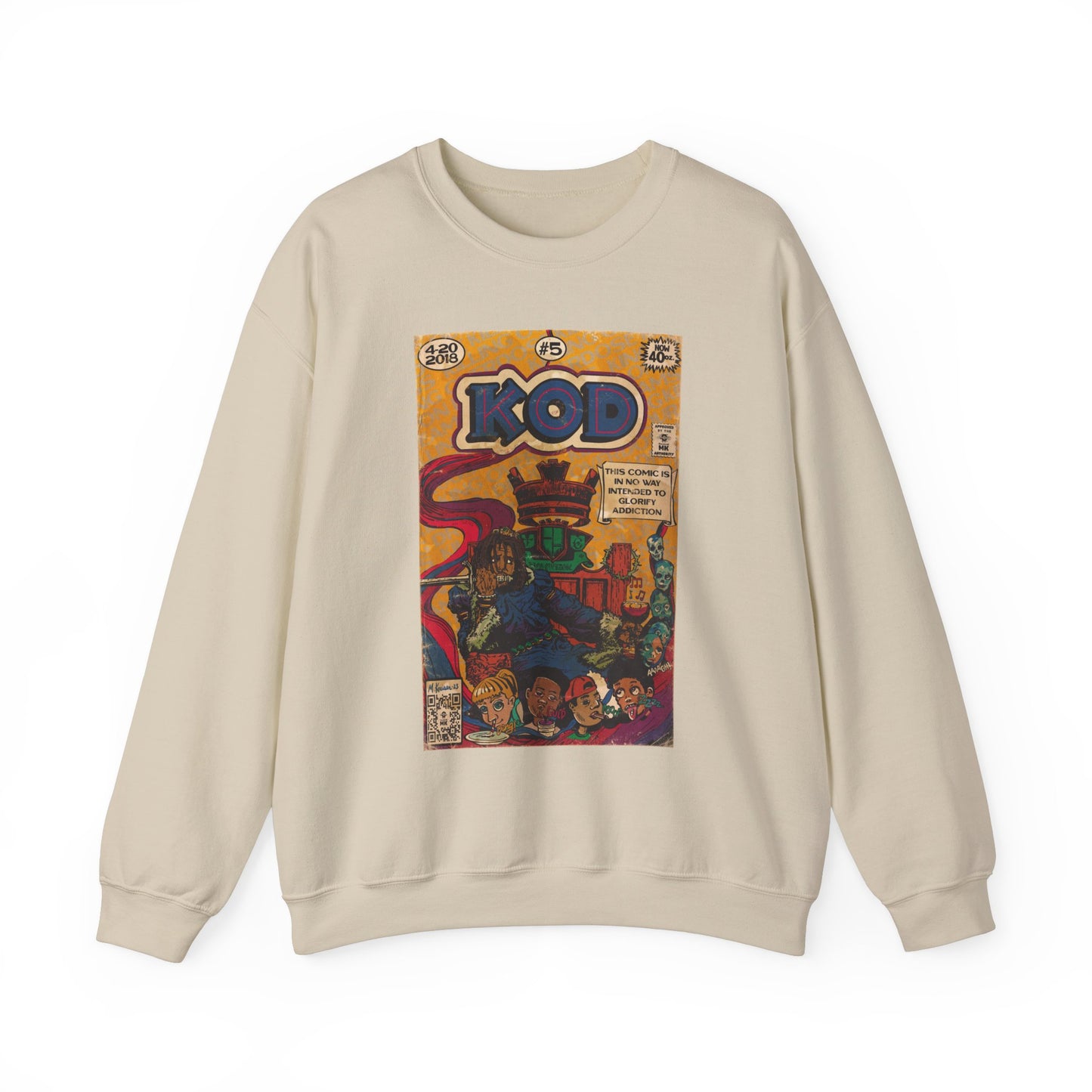 J.Cole - KOD - Unisex Heavy Blend™ Crewneck Sweatshirt