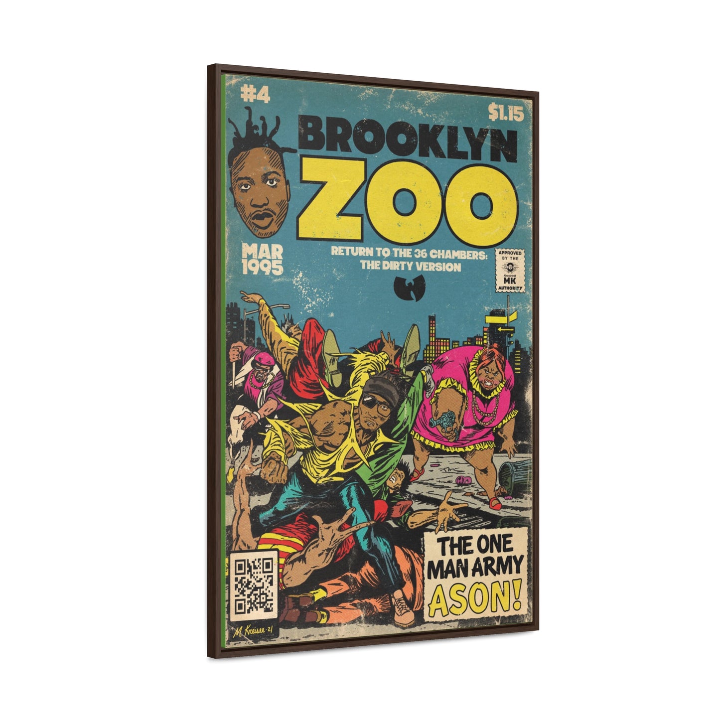 Ol’ Dirty Bastard - Brooklyn Zoo - Gallery Canvas Wraps, Vertical Frame