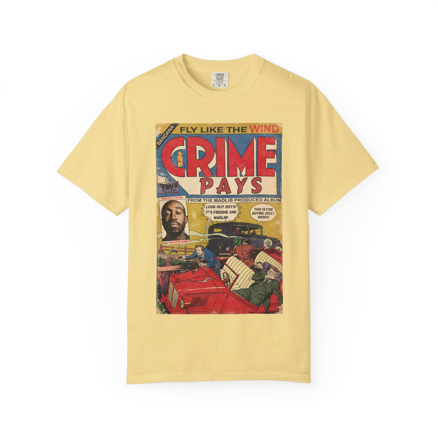 Freddie Gibbs & Madlib - Crime Pays - Unisex Comfort Colors T-shirt