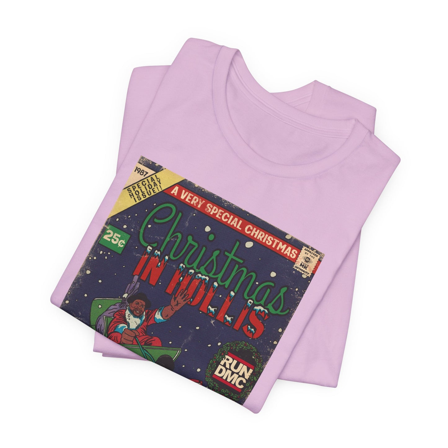 Christmas In Hollis - Hip Hop Comic Art - Unisex Jersey Short Sleeve Tee