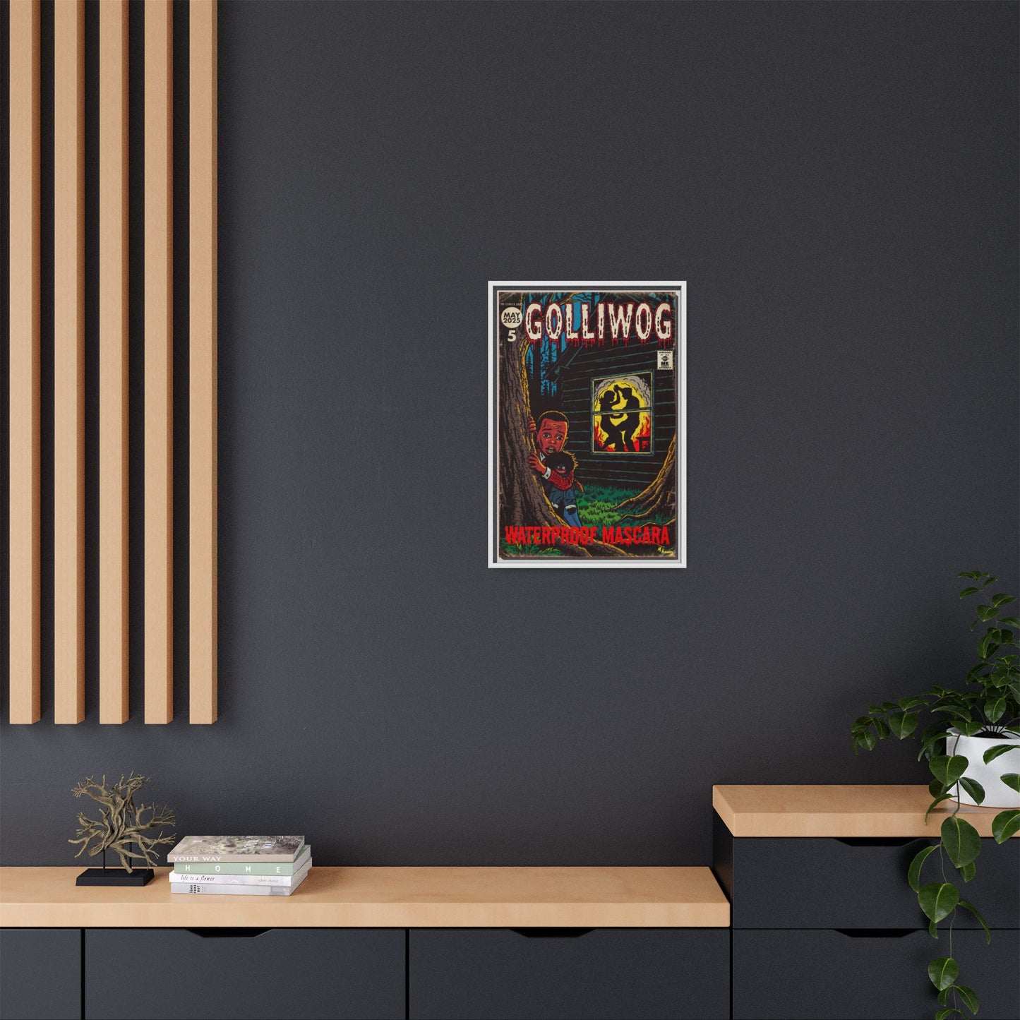 Waterproof Mascara - Golliwog - Matte Canvas, Framed (Multi-color)